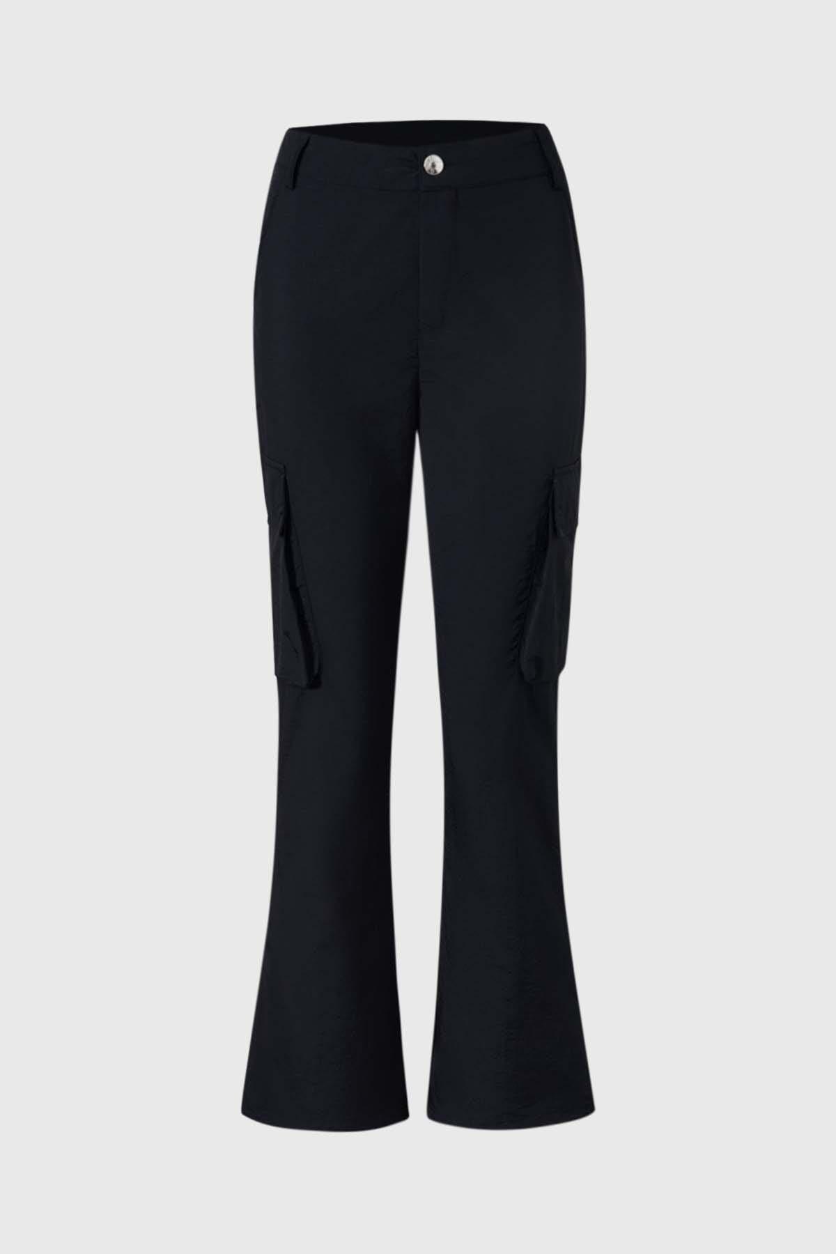 Pantalón Niña Cargo Parachute Negro-0