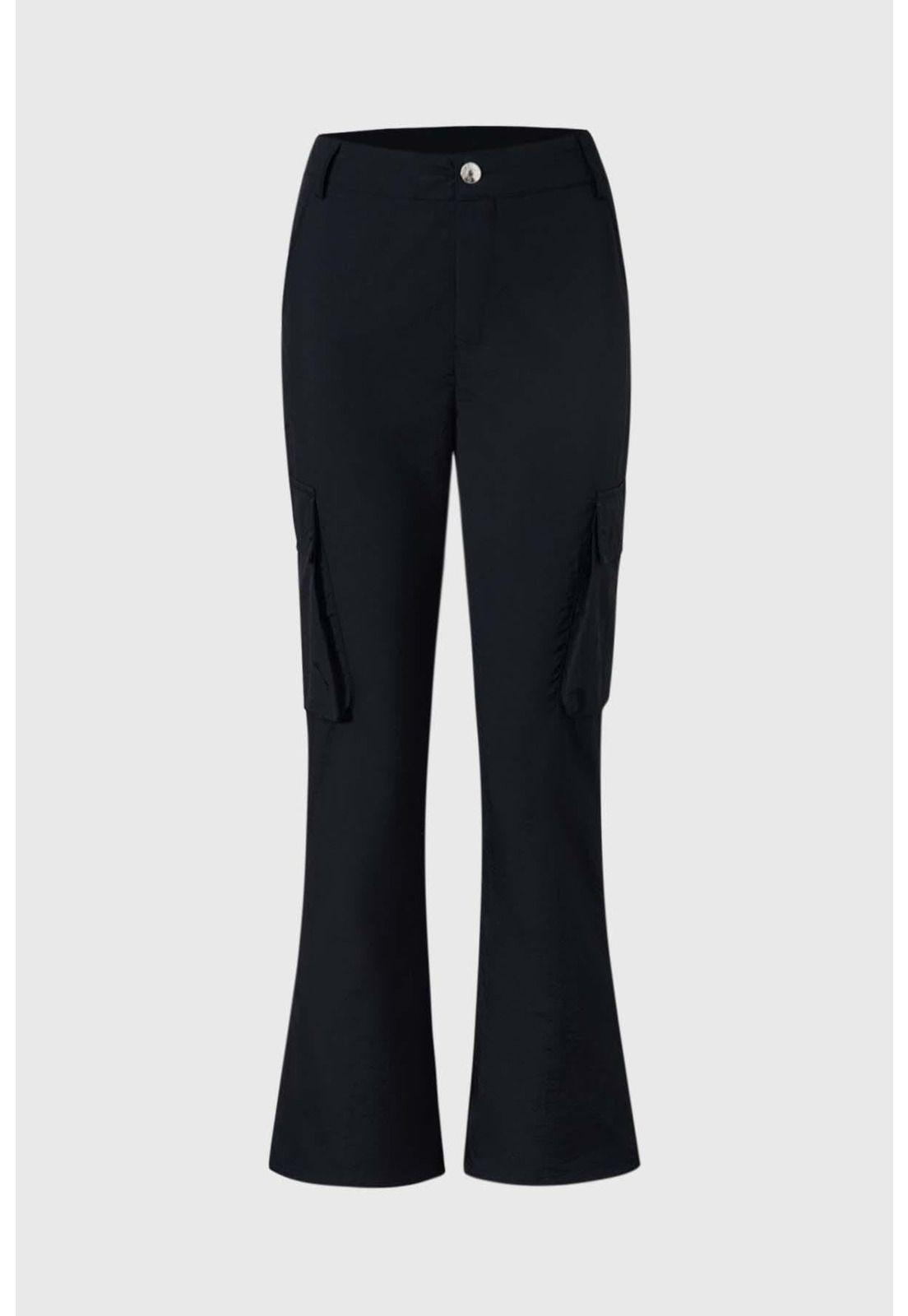 Pantalón Niña Cargo Parachute Negro-0