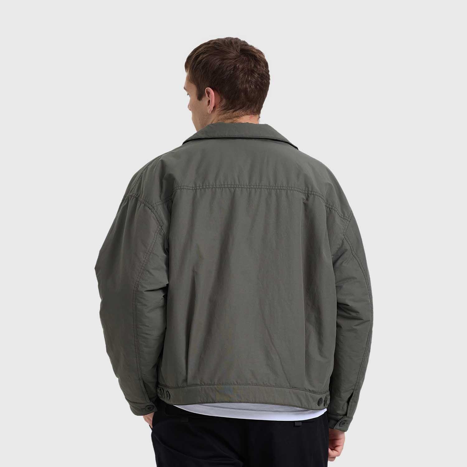 Chaqueta Hombre Abotonada Verde Militar Fashion's Park-2