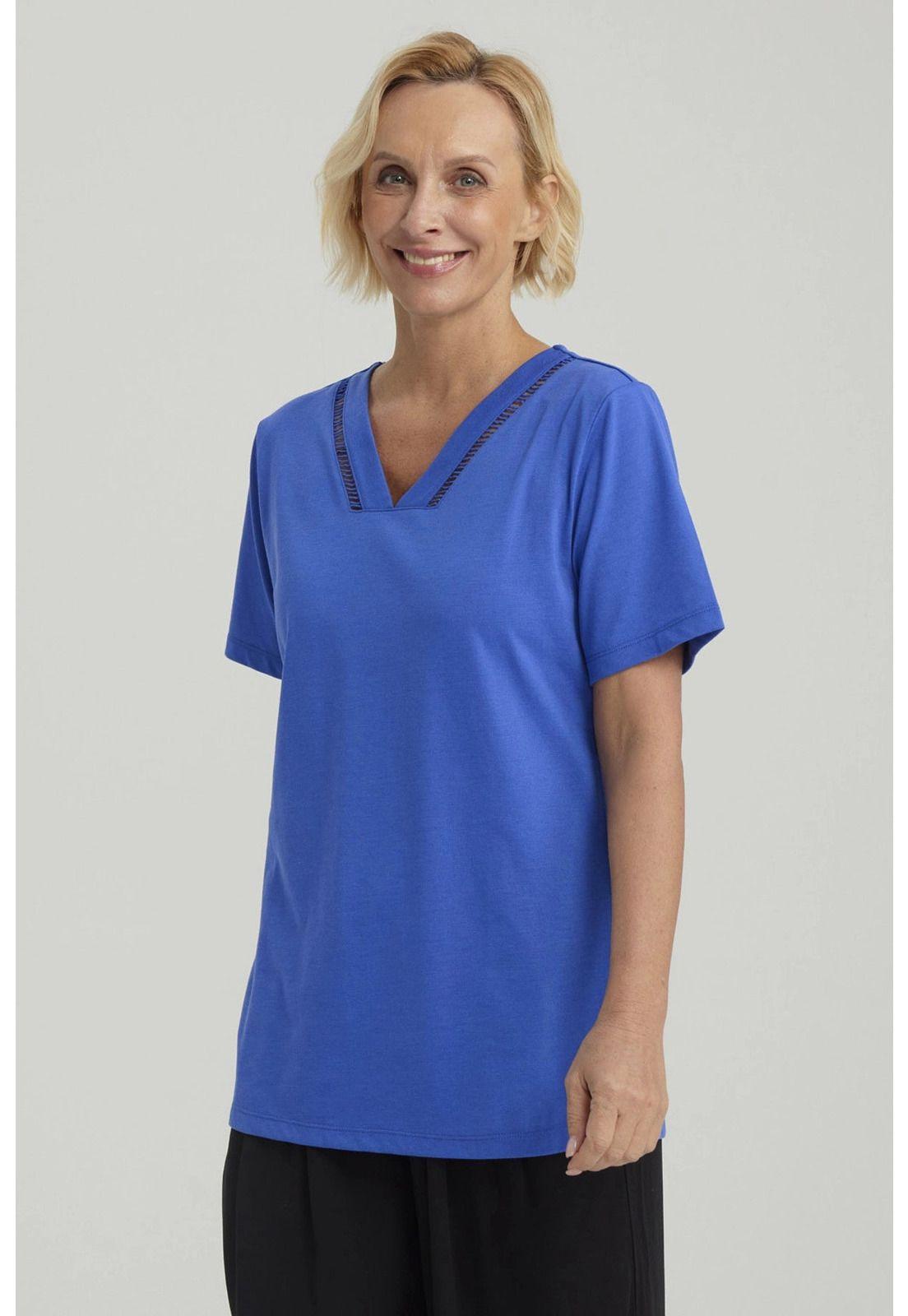 Polera Mujer Lisa Azulino-3