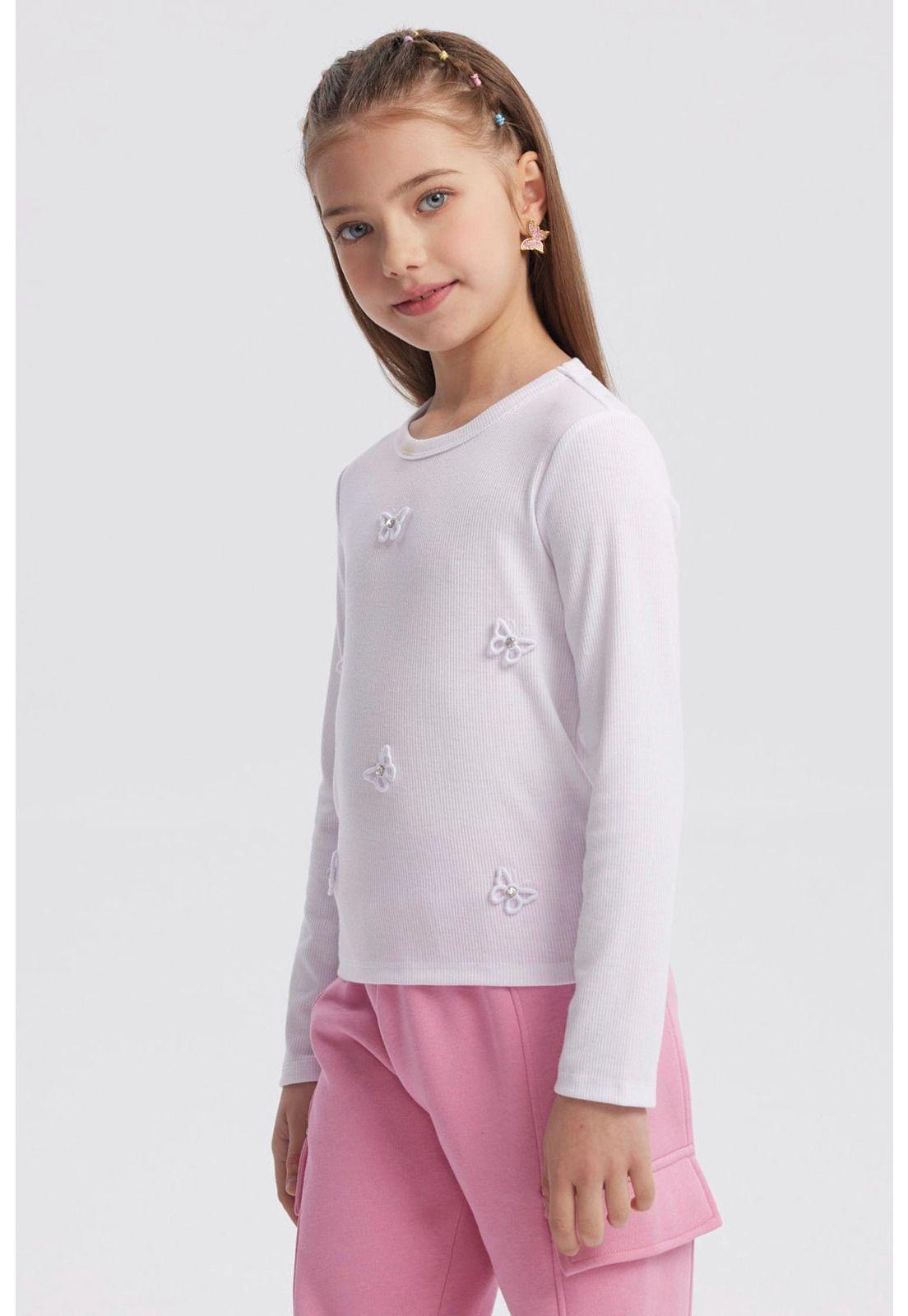 Polera Niña Slim Blanco - ll-1