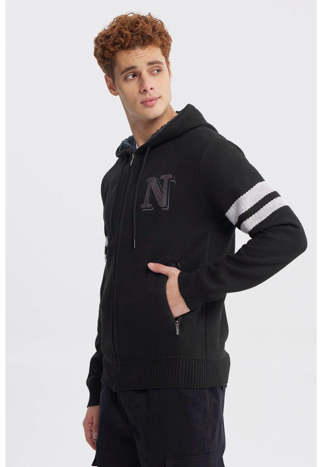 Sweater Hombre Slim Juvenil Negro-1