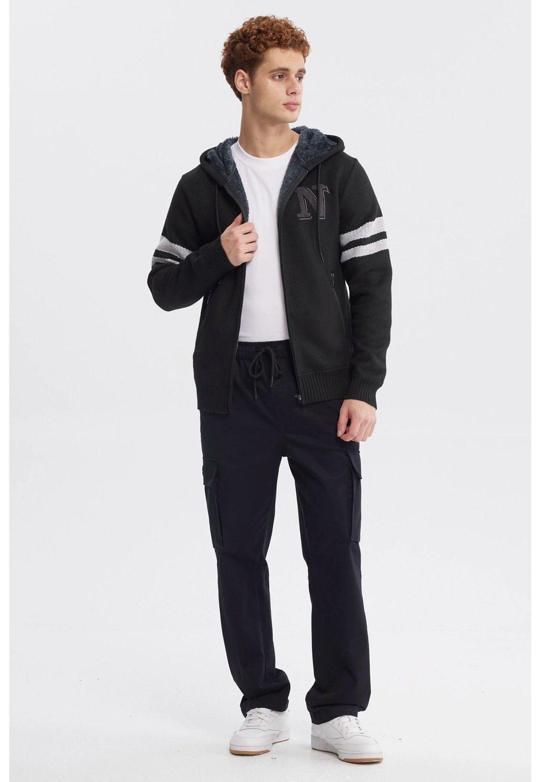 Sweater Hombre Slim Juvenil Negro-3