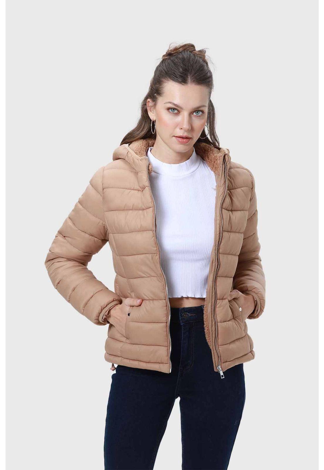 Parka Mujer Interior Chiporro Camel-1