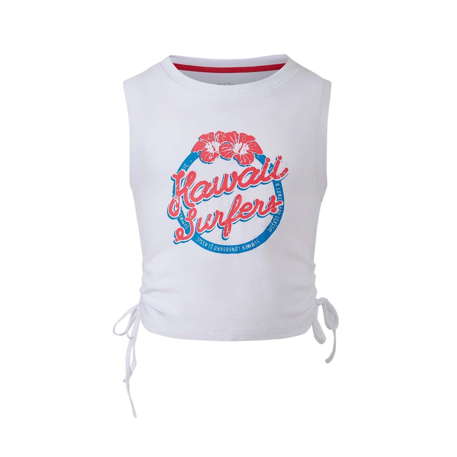 Polera Niña Print Posicional Blanco Fashion's Park-0
