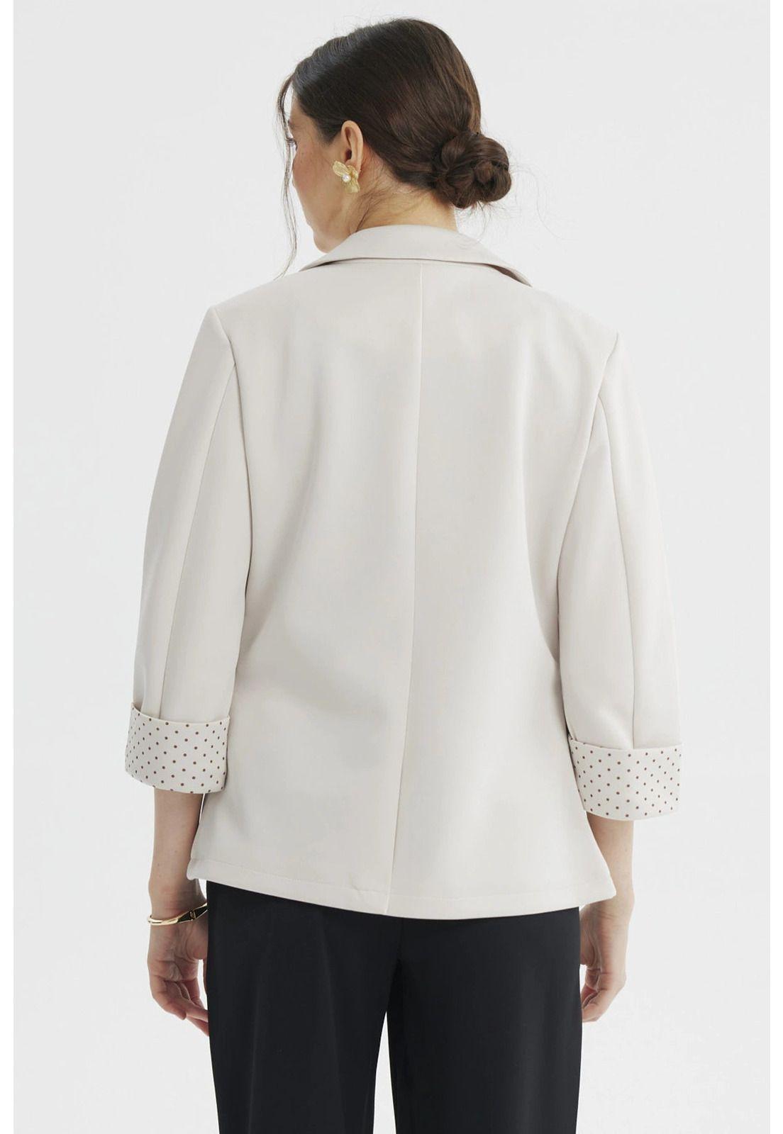 Blazer Mujer Liso Puño Print Arena-2