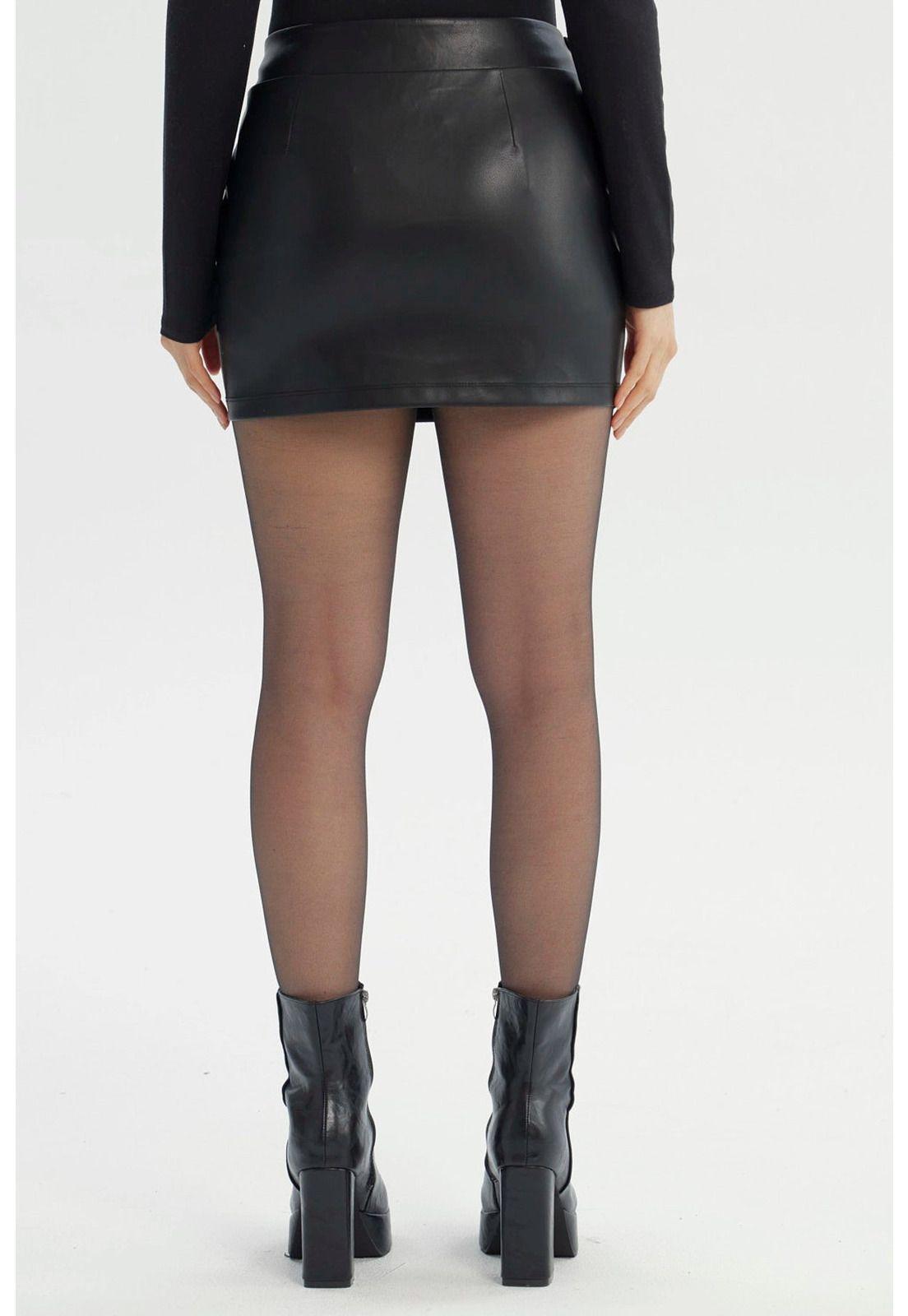 Falda Mujer Tipo Short Negro-2