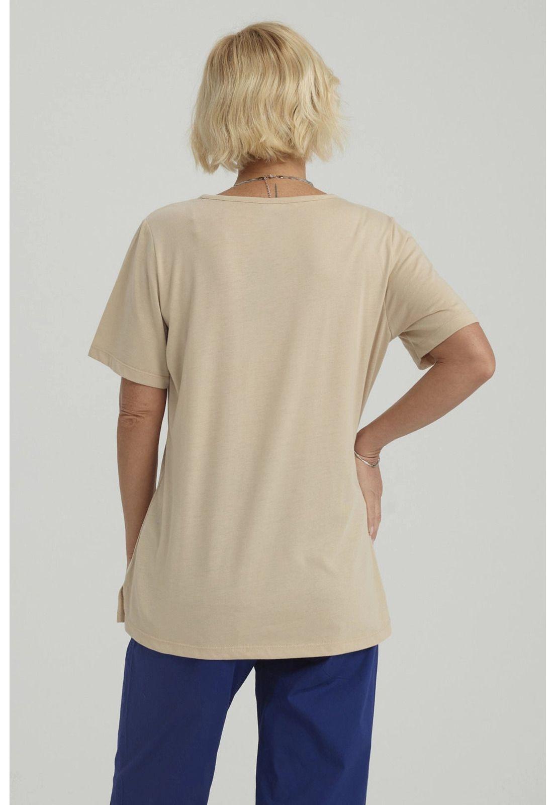 Polera Mujer Lisa Beige Oscuro-6