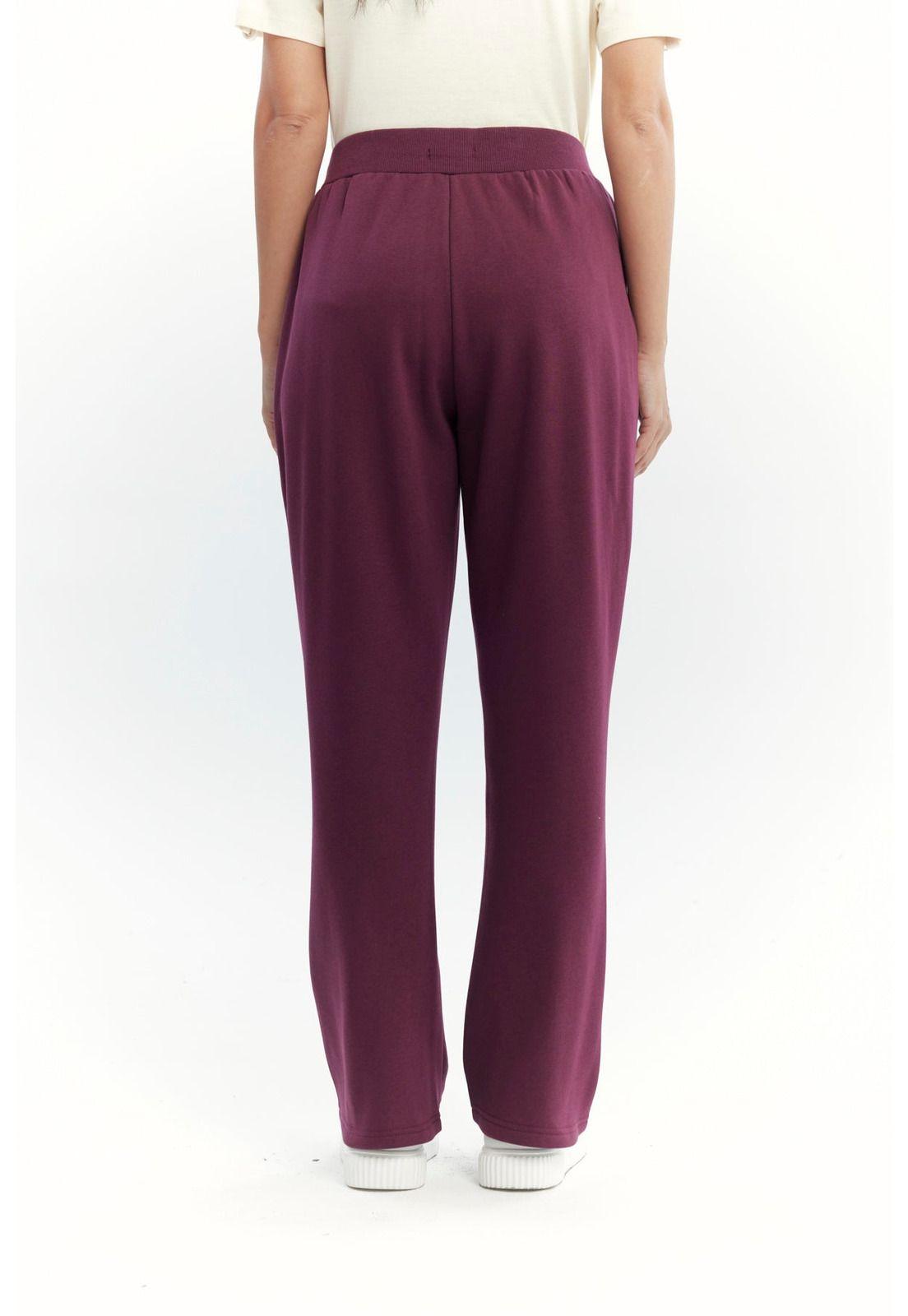 Pantalón Buzo Mujer Clásico Flare Rojo-2