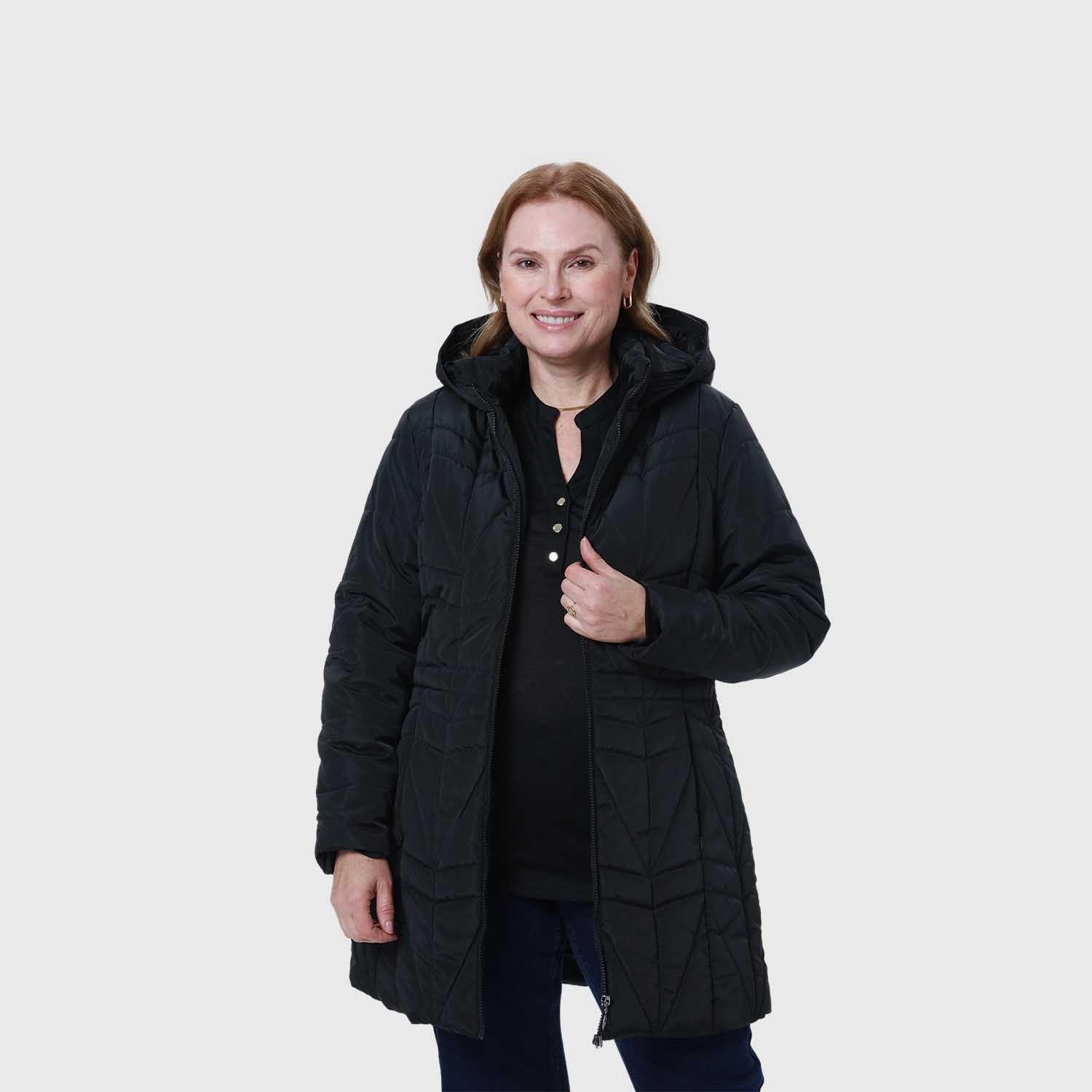 Parka Mujer Full Zipper Negro Fsp Ii-1