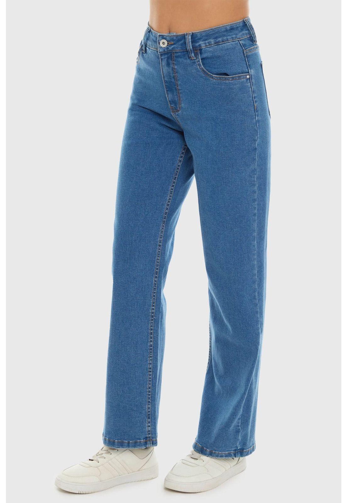 Jeans Mujer Recto Sofía Azul-1