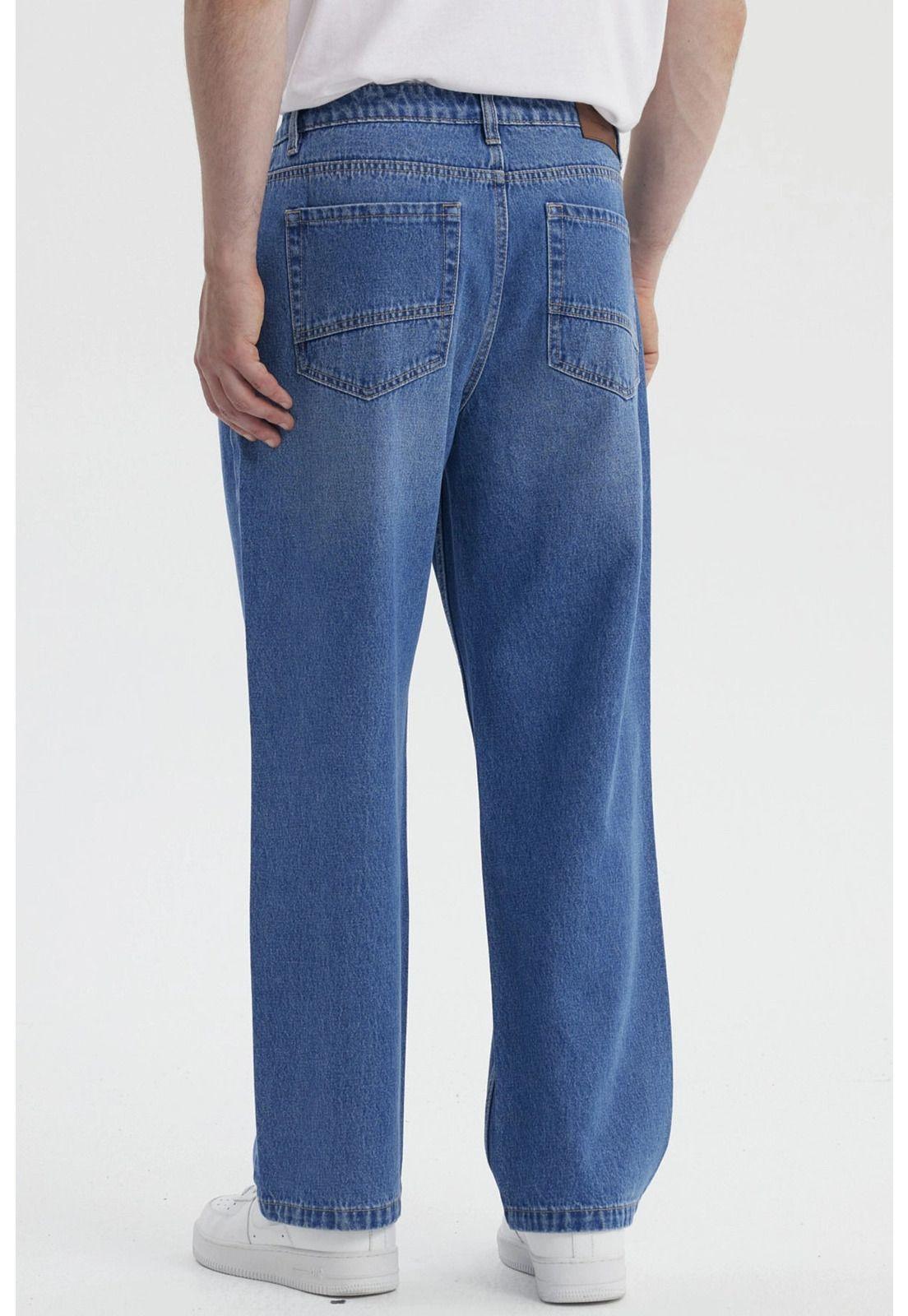 Jeans Hombre Calce Recto Lavado Azul-2