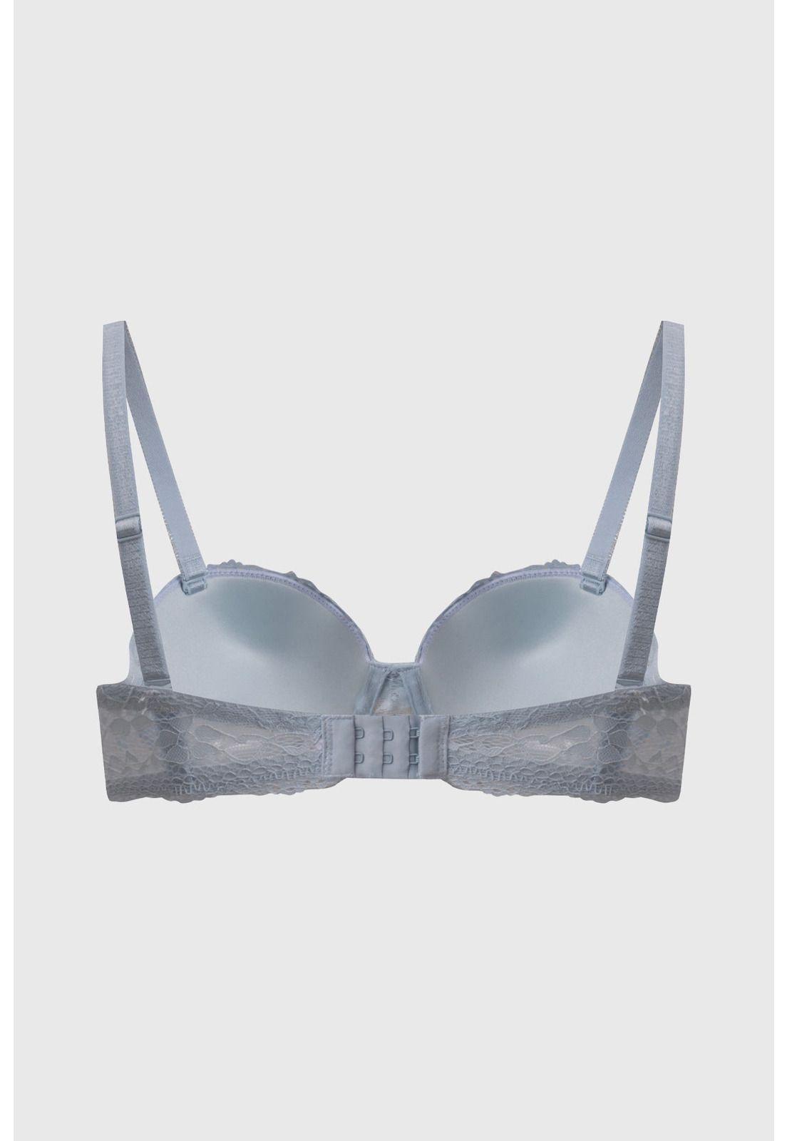 Sostén Mujer Strappless Encaje Azul Claro-1