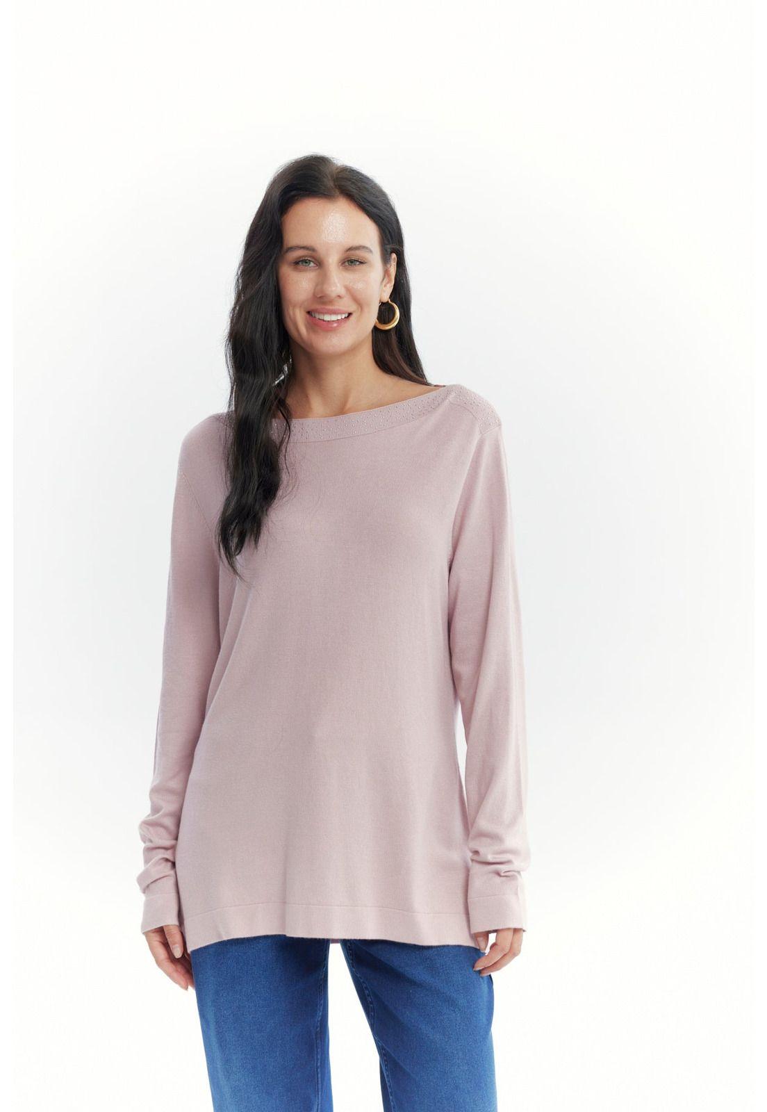 Sweater Mujer Regular Rosado - lll-0