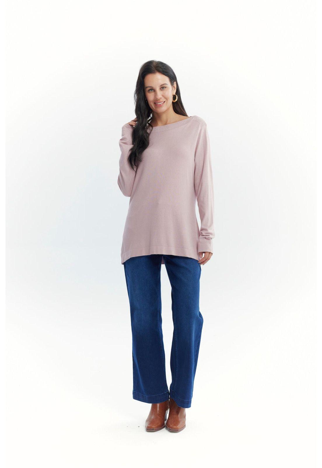 Sweater Mujer Regular Rosado - lll-3