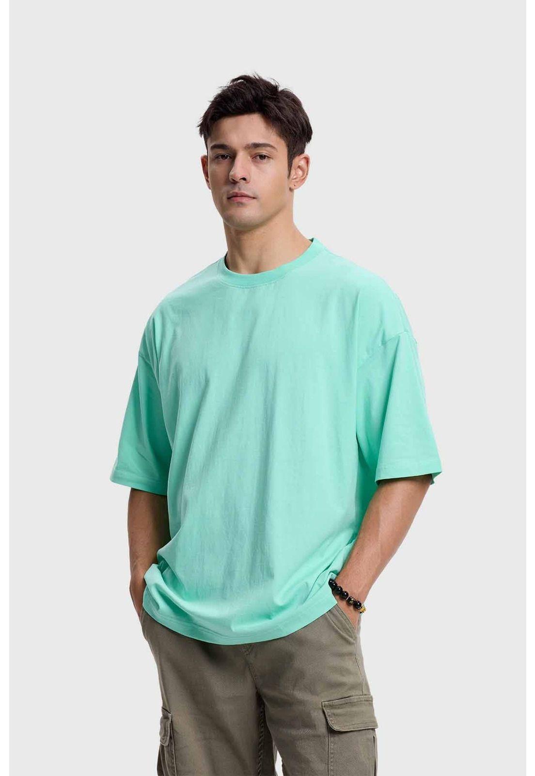 Polera Hombre Oversize Verde - ll-1