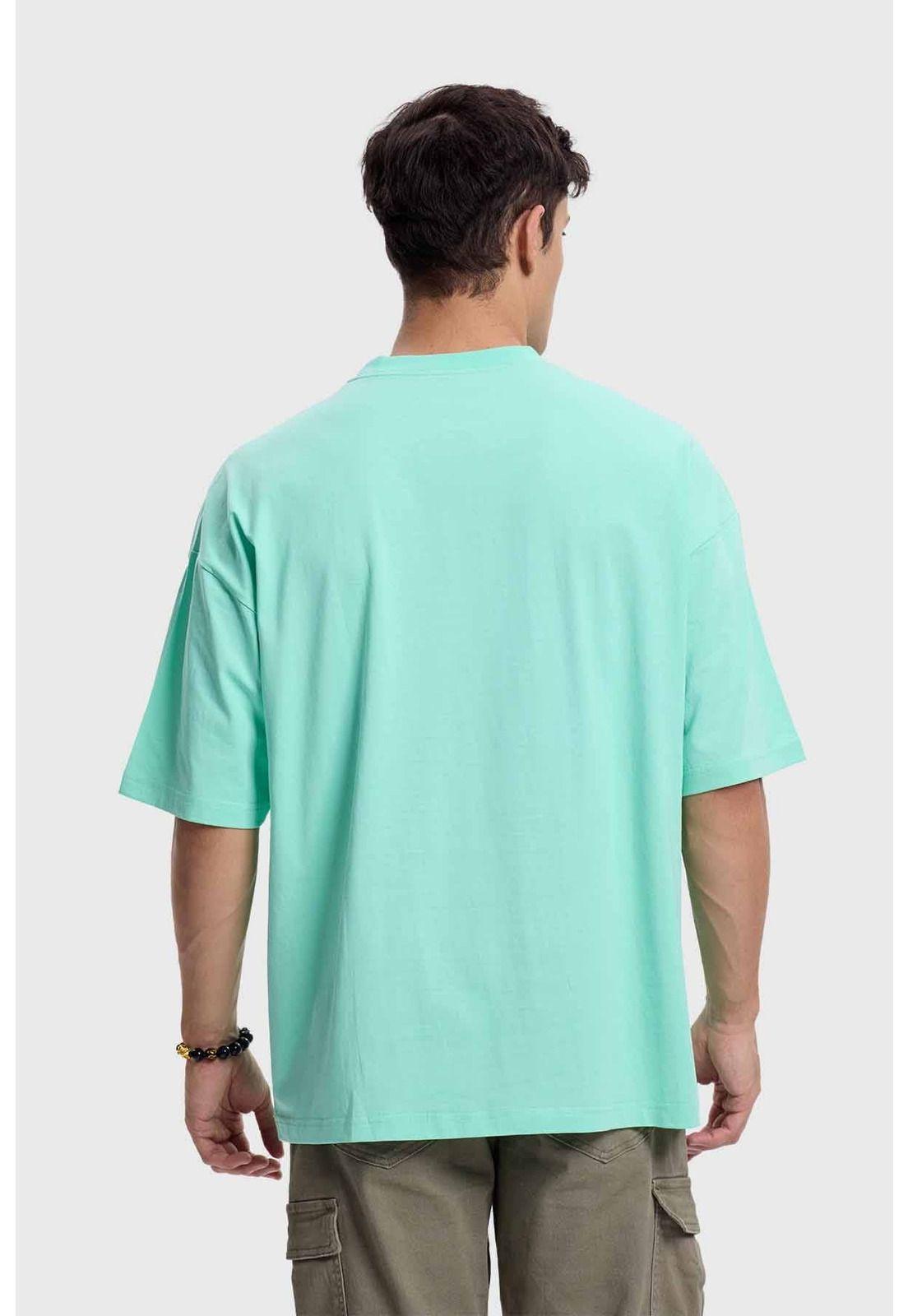 Polera Hombre Oversize Verde - ll-2