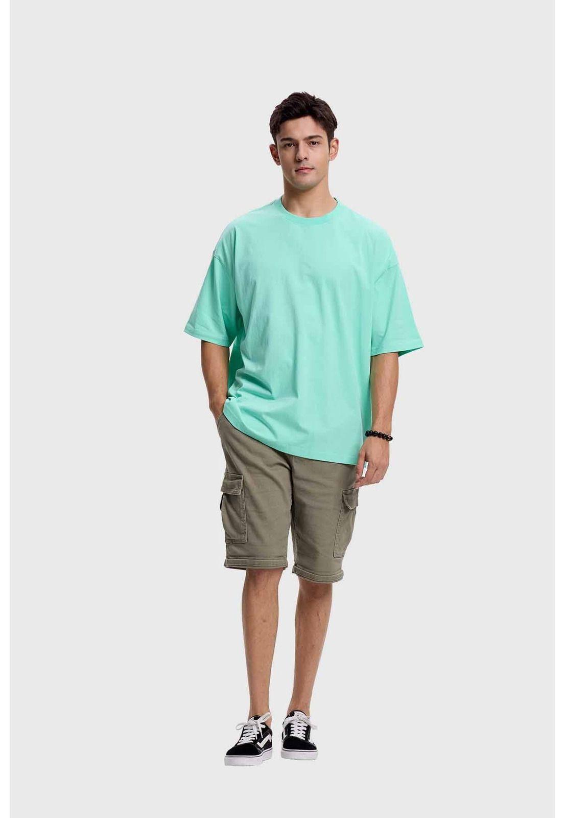 Polera Hombre Oversize Verde - ll-3