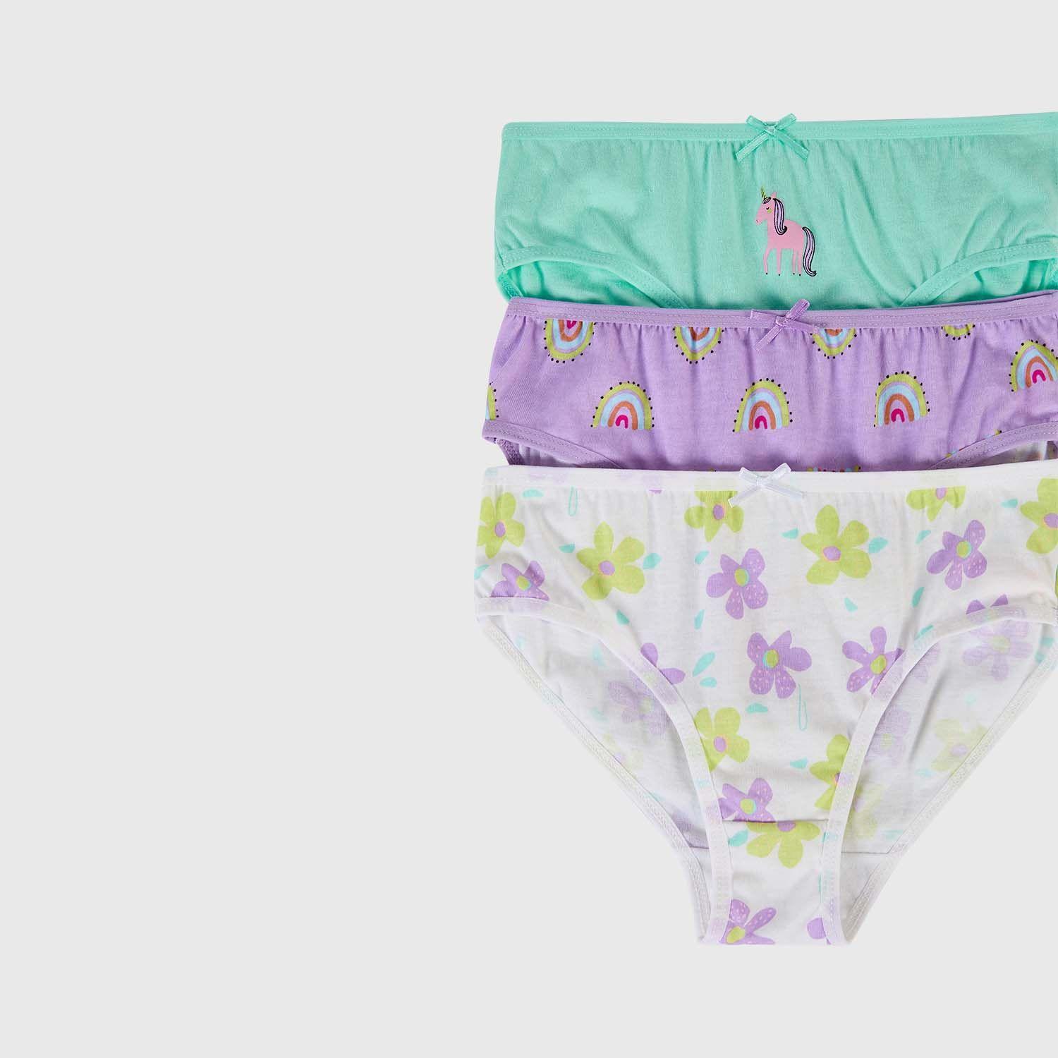 Calzón Niña Tripack Niña Full Print Lila-1