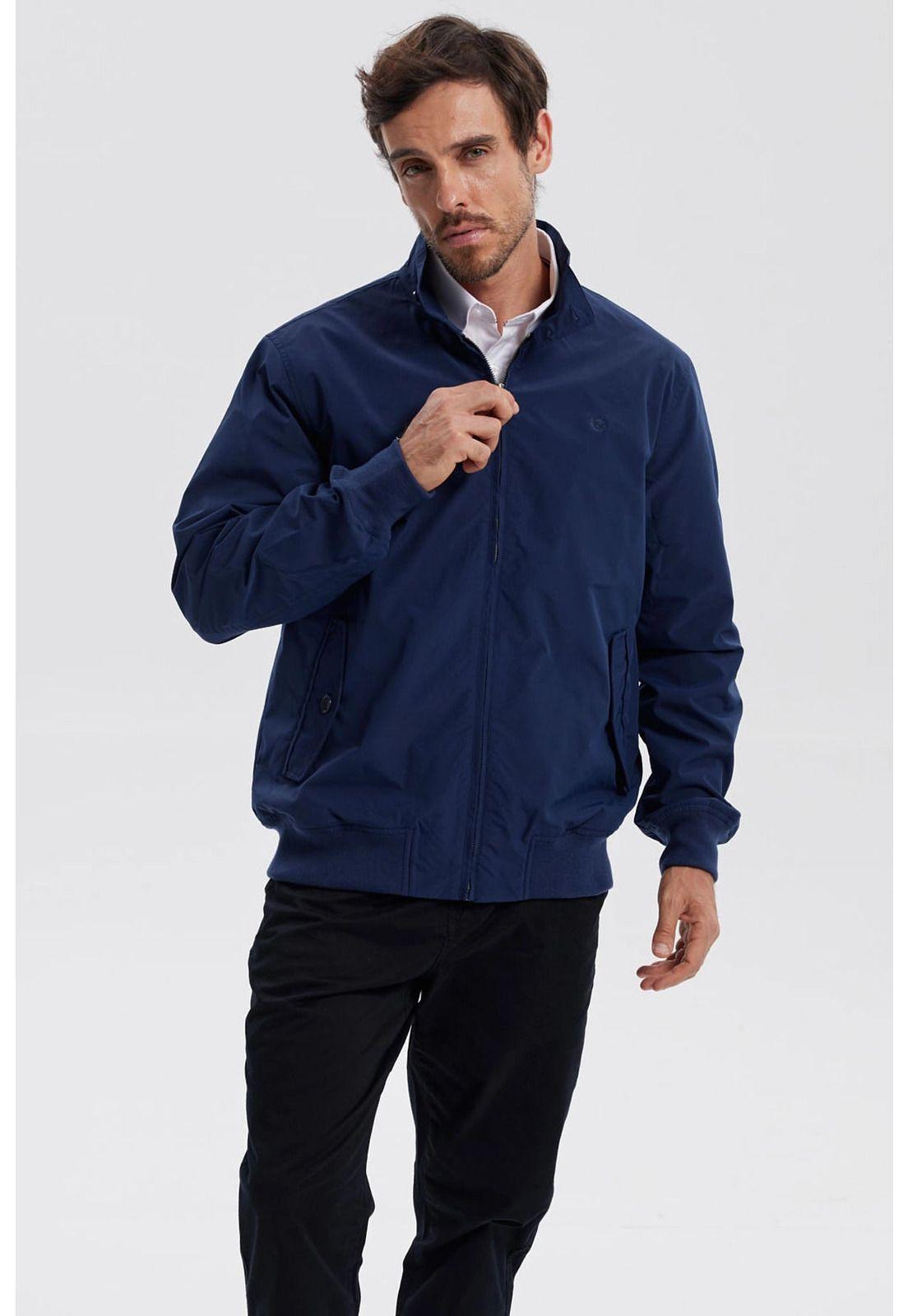 Chaqueta Hombre Full Zipper Azul Marino-1