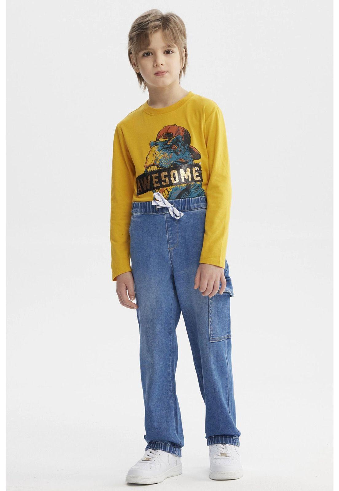 Jeans Niño Pitillo Azul Oscuro-3