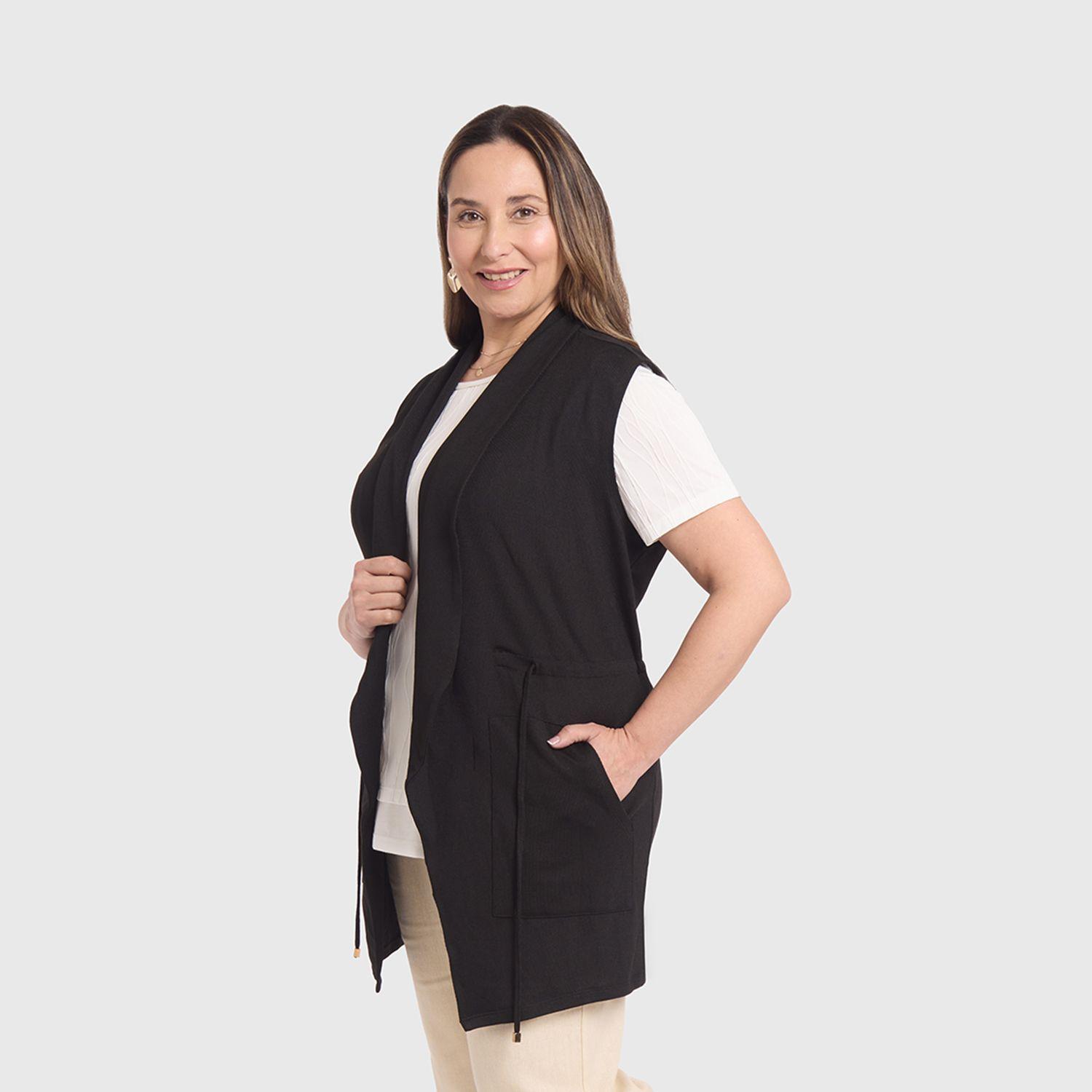 Sweater Mujer Cintura Casual Negro Fashion's Park-1