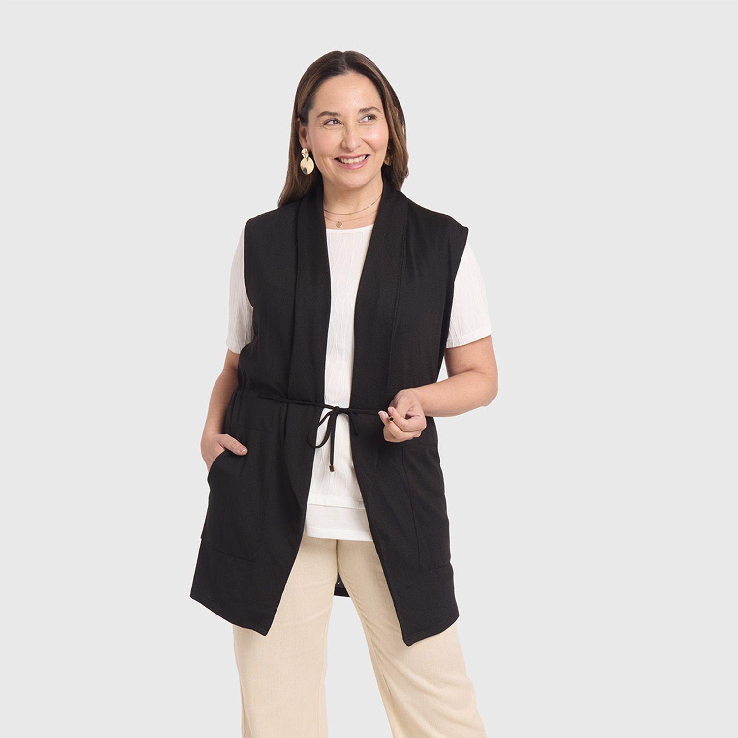 Sweater Mujer Cintura Casual Negro Fashion's Park-3