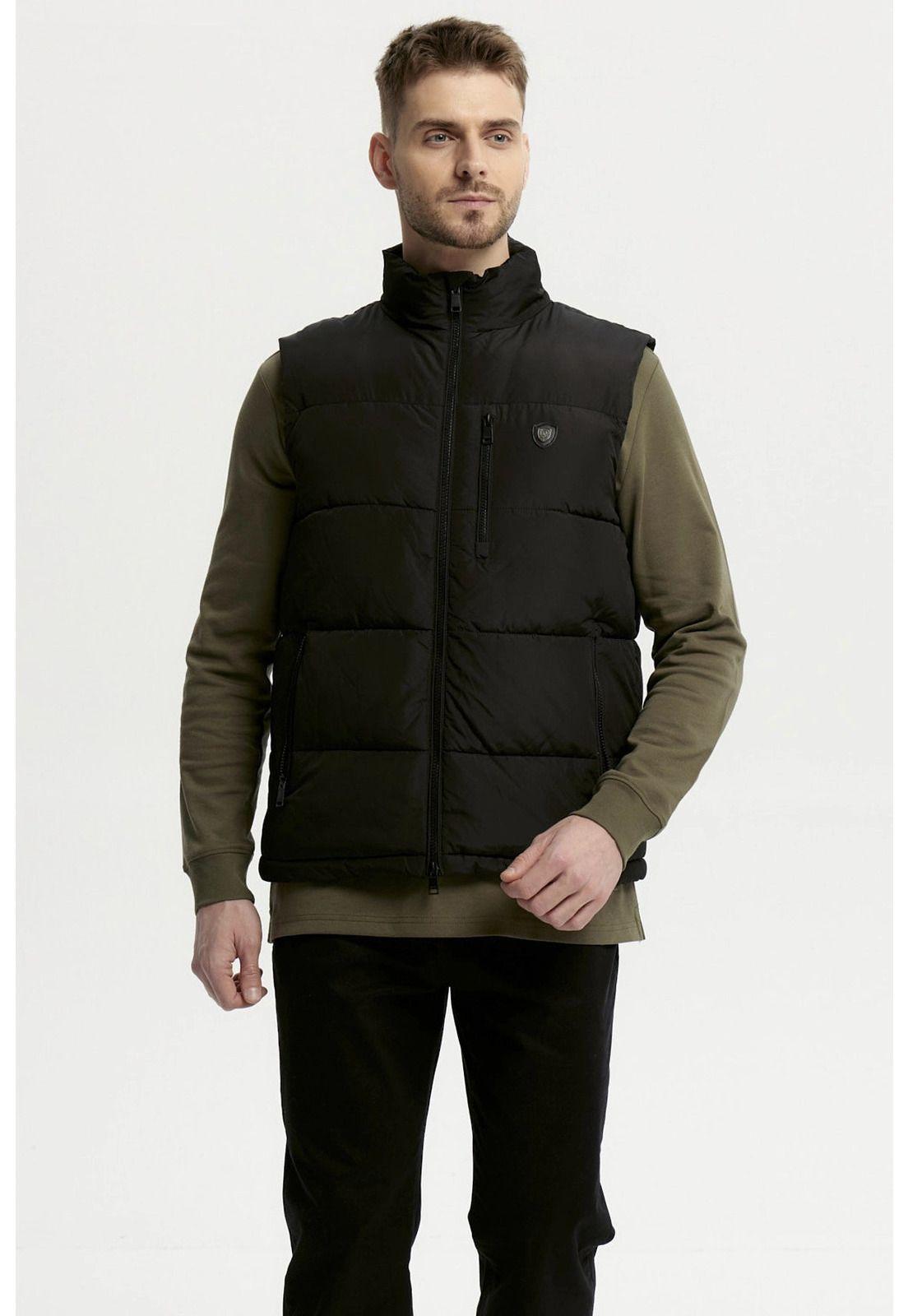 Parka Hombre Slim Negro - lV-0