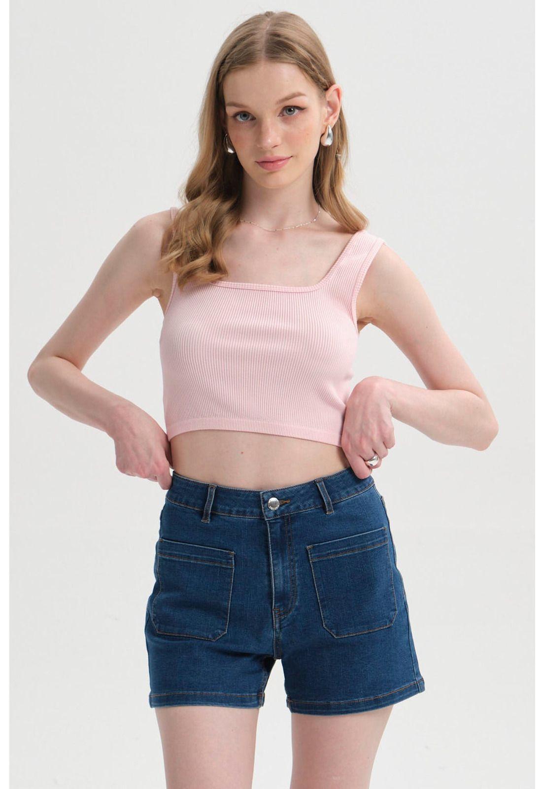 Peto Mujer Seamless Rosa-0