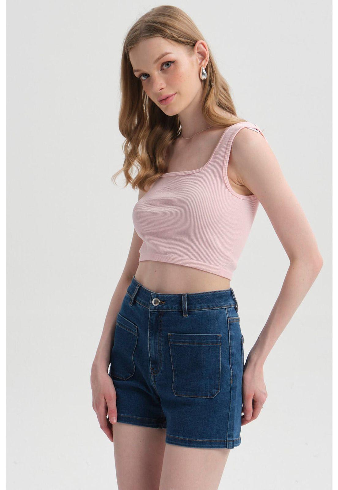 Peto Mujer Seamless Rosa-1