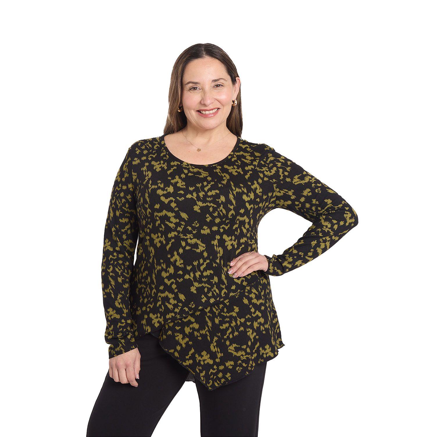 Sweater Mujer Cerrado Negro I-0