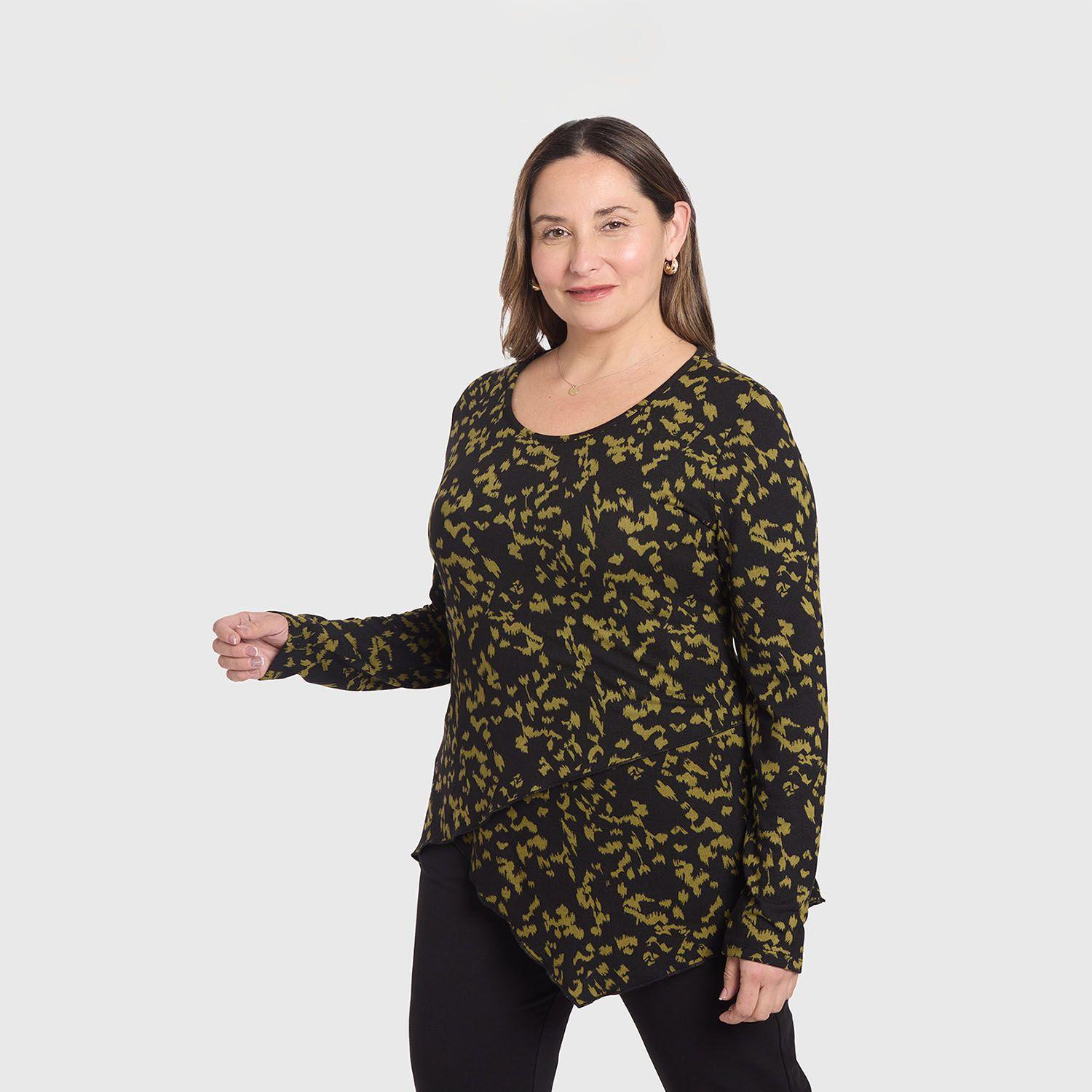 Sweater Mujer Cerrado Negro I-1