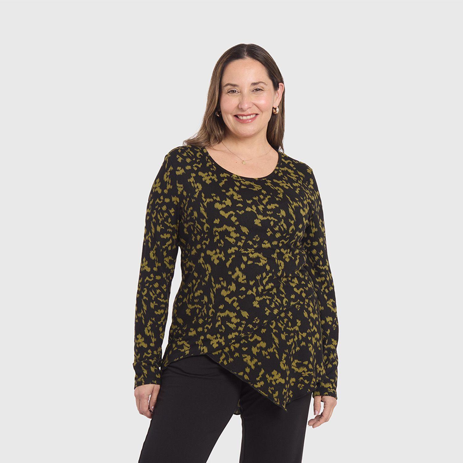 Sweater Mujer Cerrado Negro I-3
