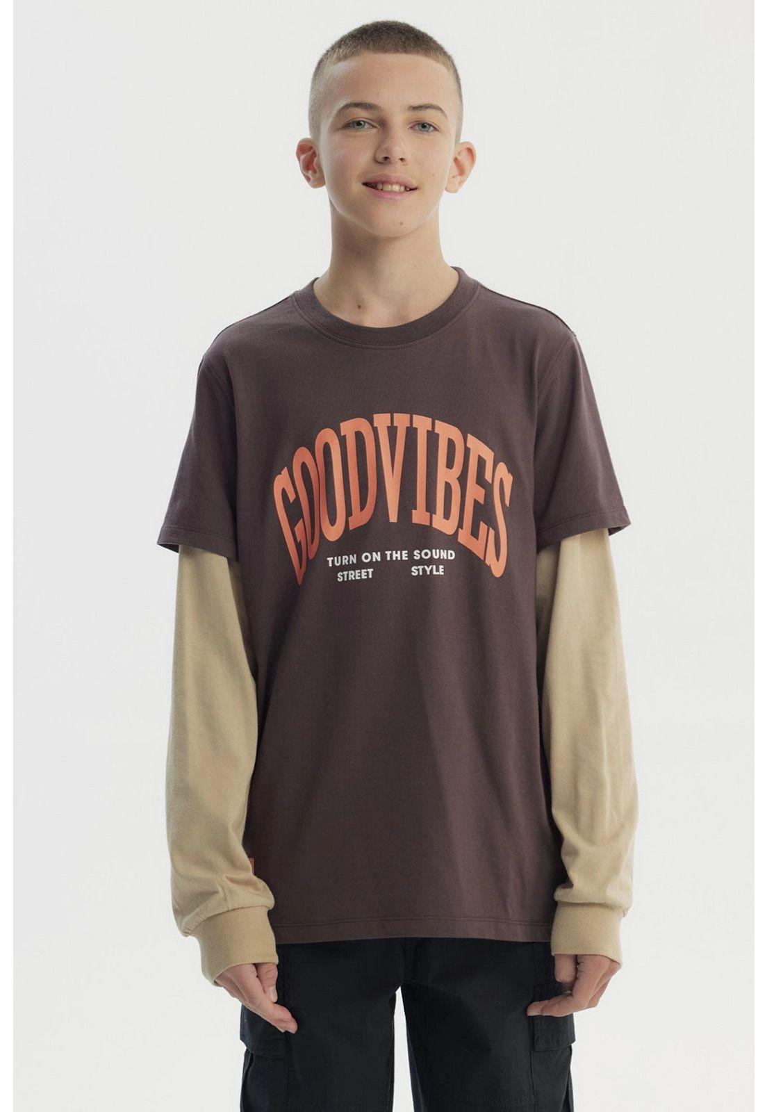 Polera Niño Slim Café-0