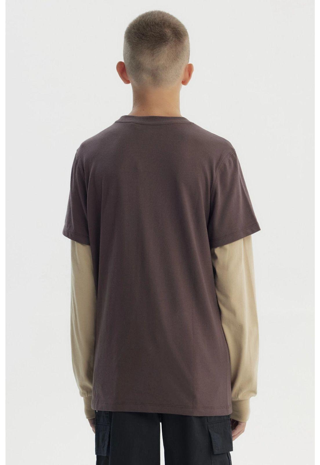 Polera Niño Slim Café-2