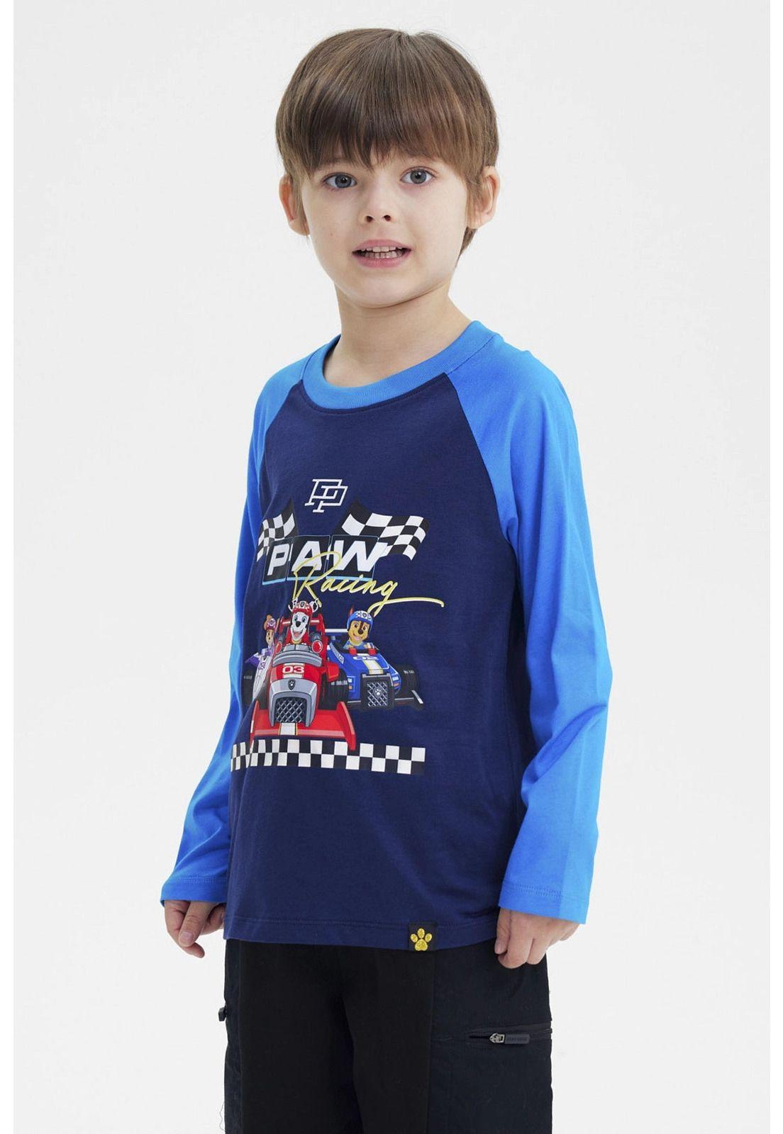 Polera Niño Paw Patrol Azul Marino-1