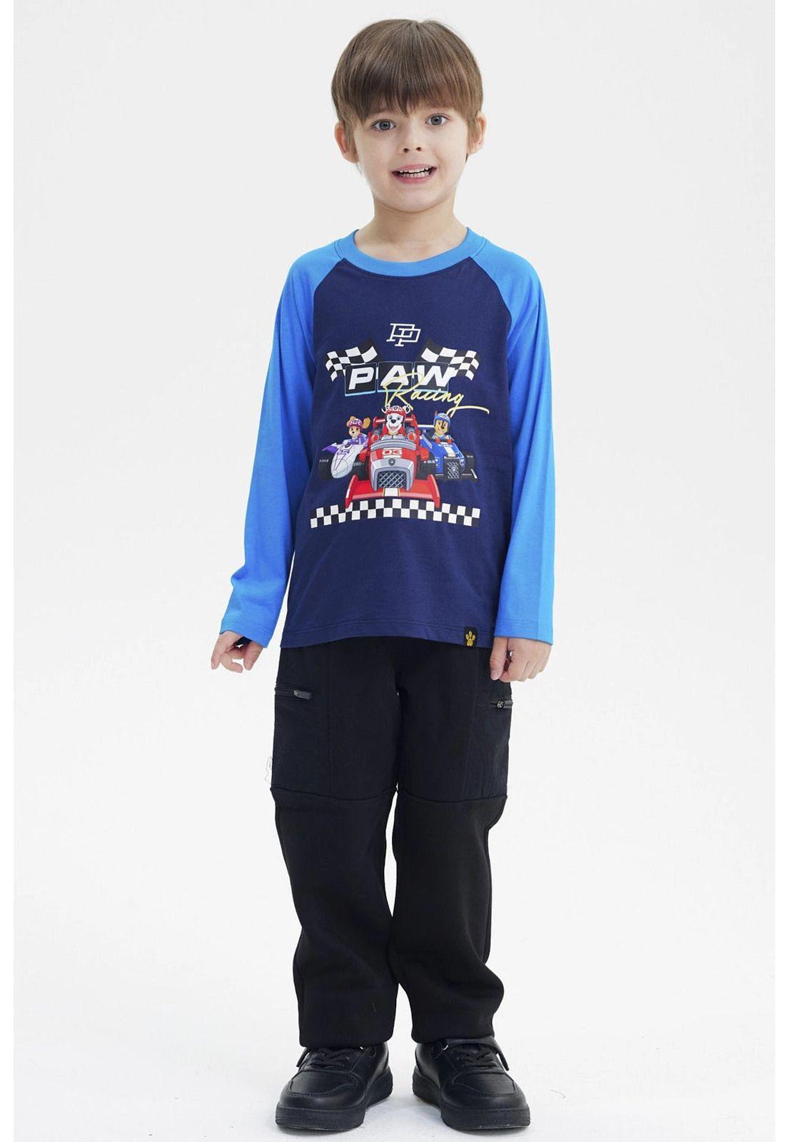 Polera Niño Paw Patrol Azul Marino-3