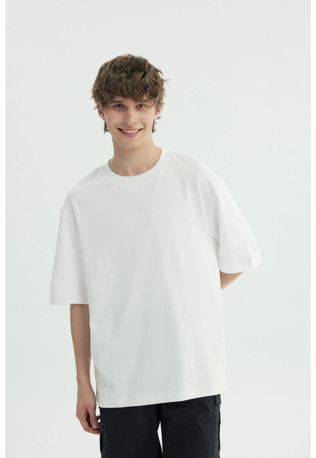 Polera Hombre Oversize Blanco - Xlll-0
