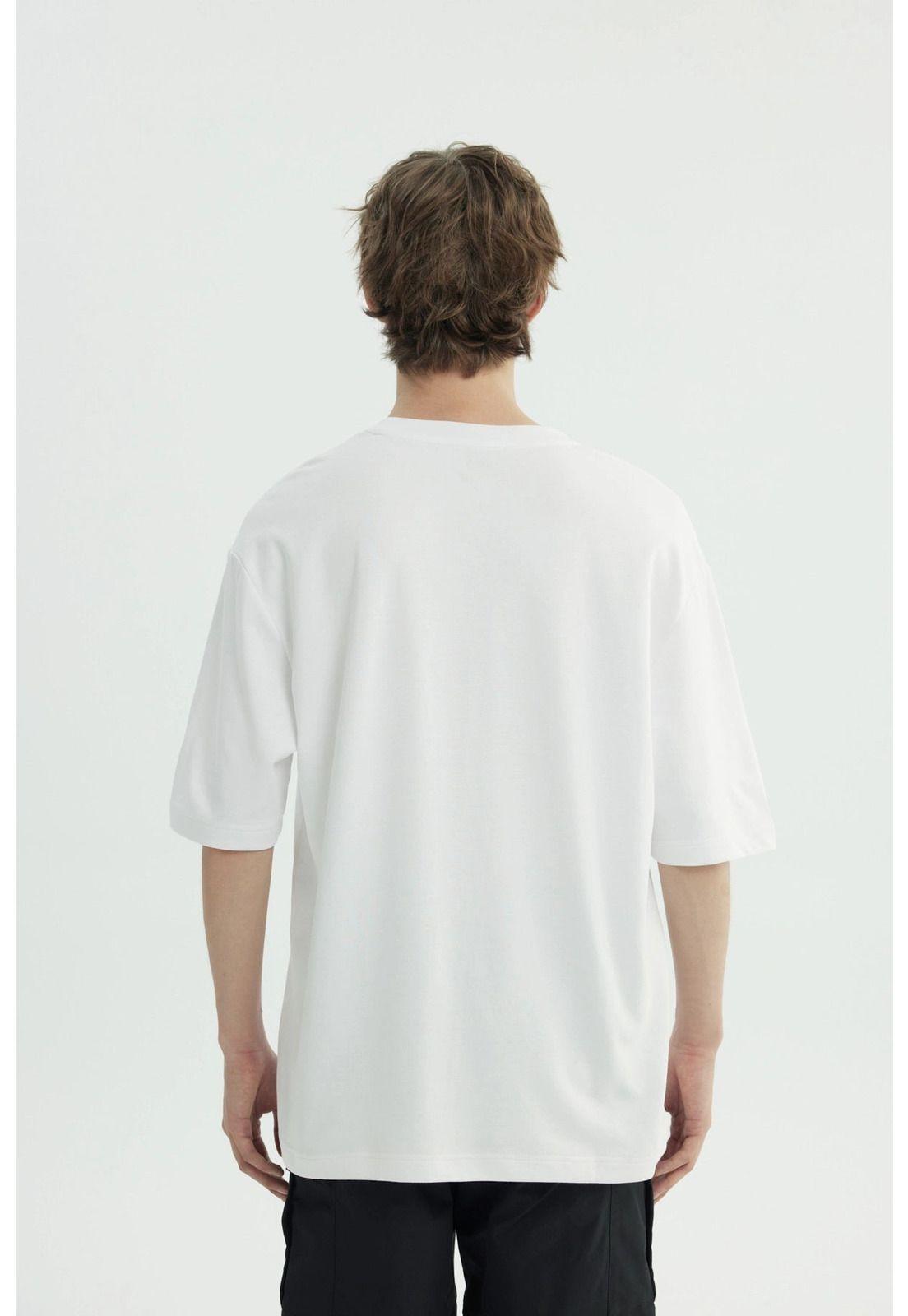 Polera Hombre Oversize Blanco - Xlll-2