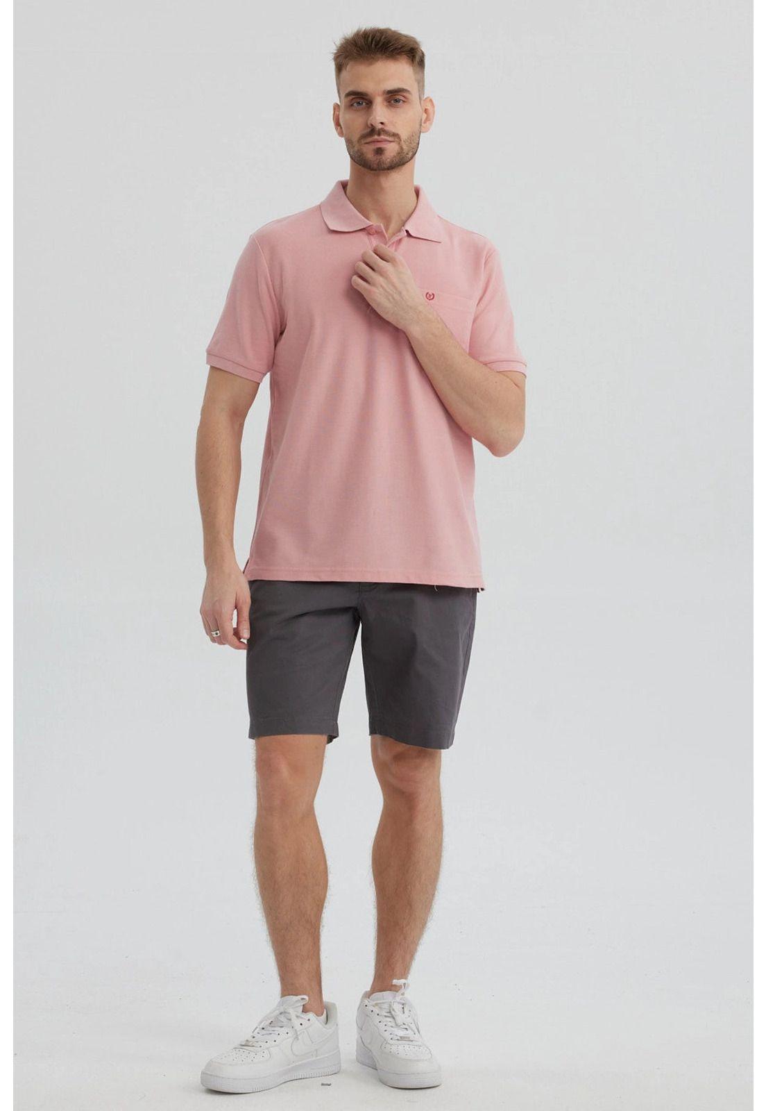 Bermuda Hombre Chino Básico Gris-3