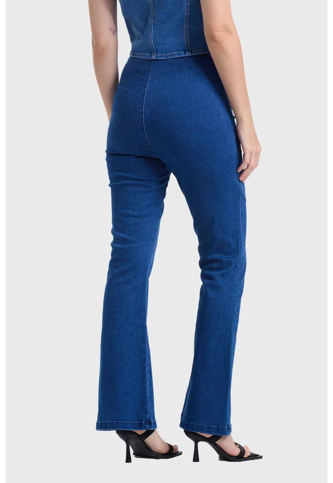 Jeans Mujer Flare Jeggins Azul-2