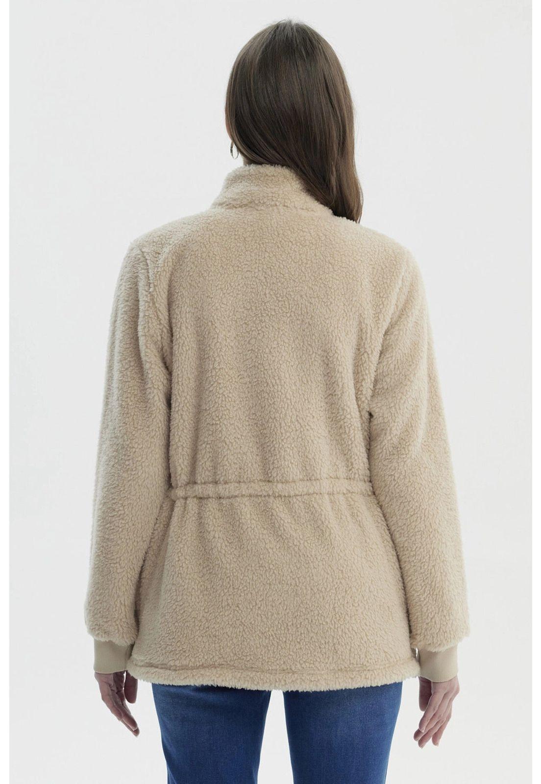 Polar Mujer Cuello Camisero Arena - lll-2