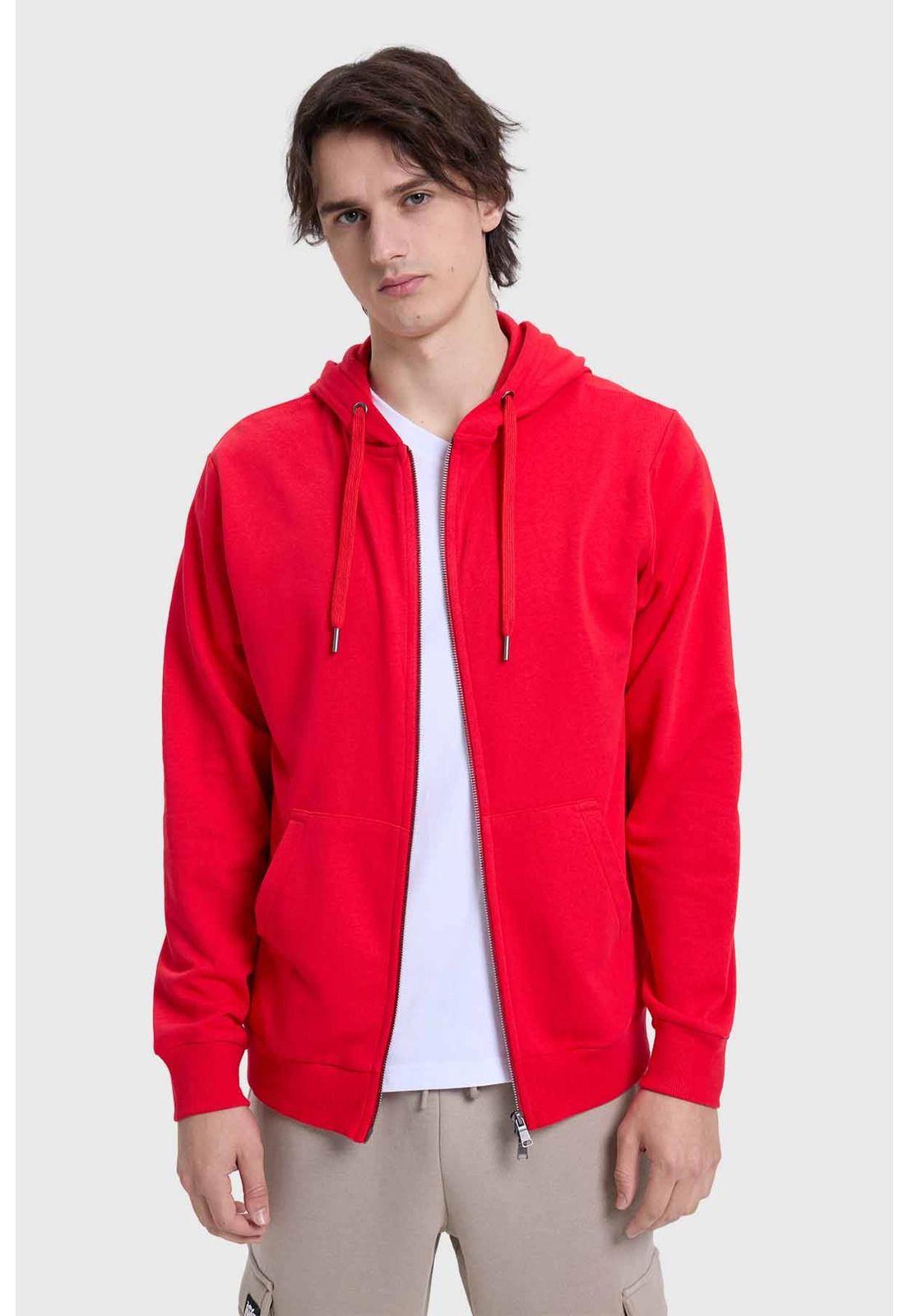 Polerón Hombre Básico Rider Rojo-0