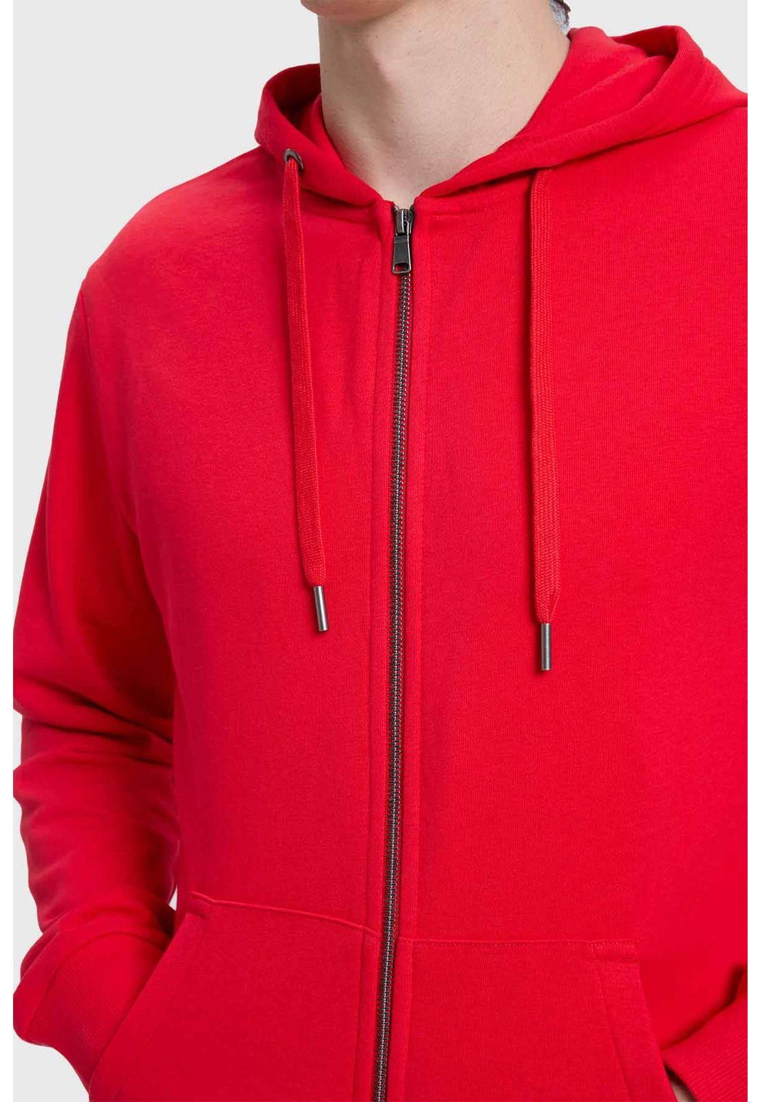 Polerón Hombre Básico Rider Rojo-2
