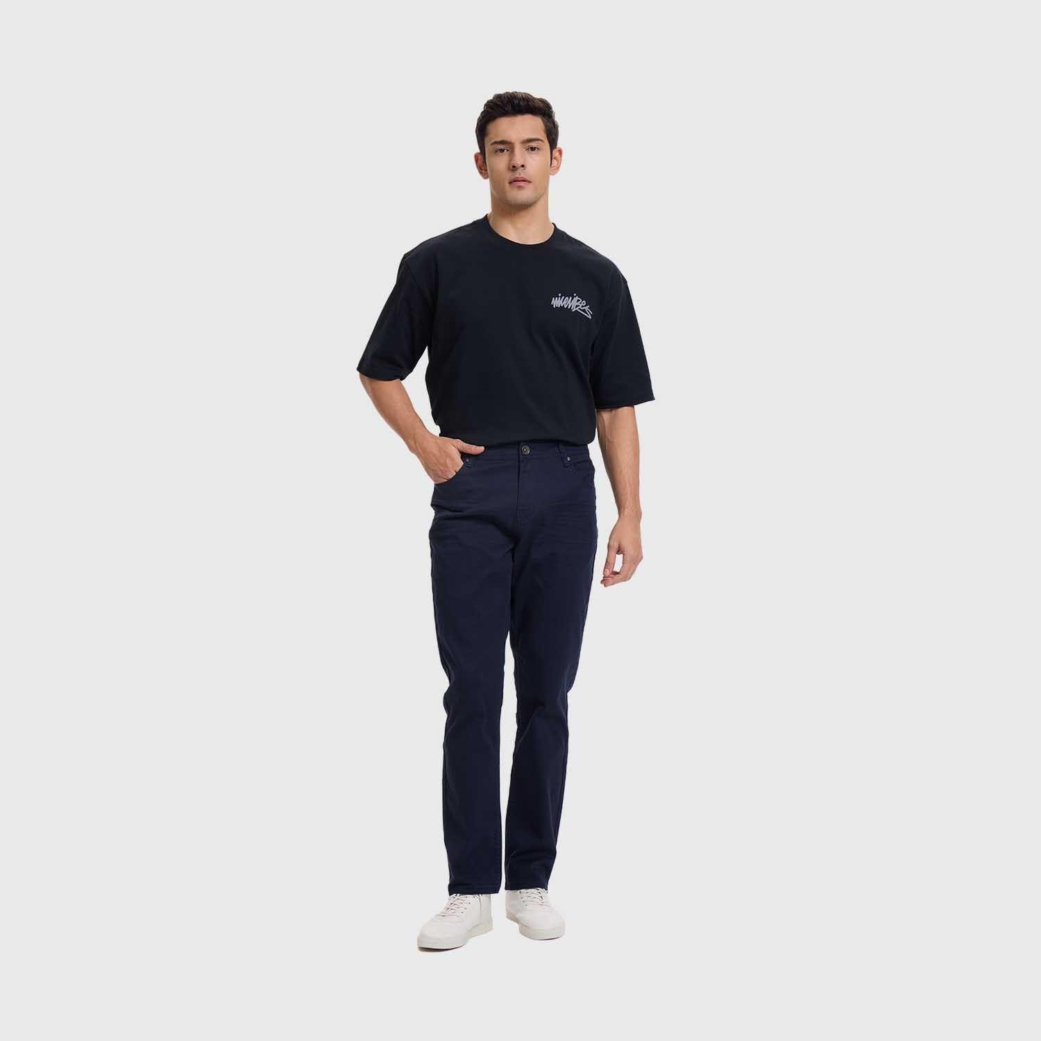 Jeans Hombre Slim Color Azul Fashion's Park-3