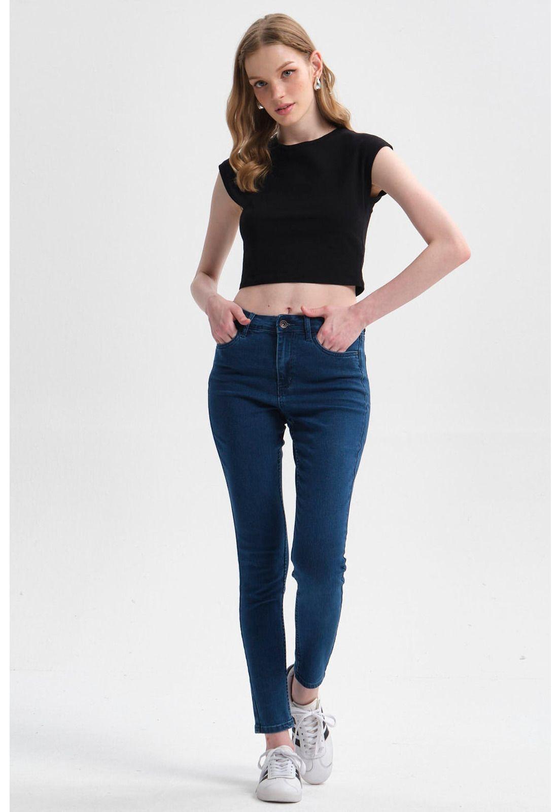 Jeans Mujer Super Skinny Emilia Azul-3