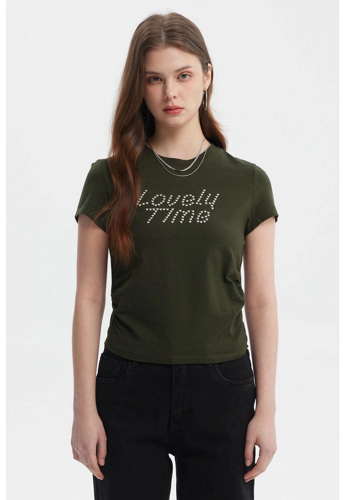 Polera Mujer Ajustado Verde-0