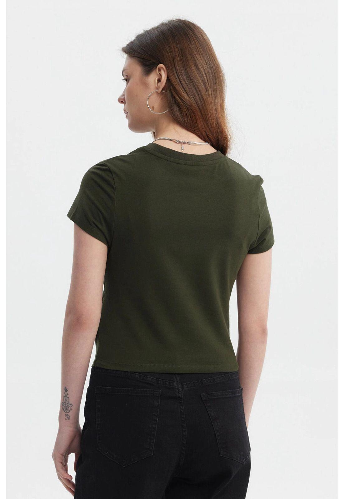 Polera Mujer Ajustado Verde-1