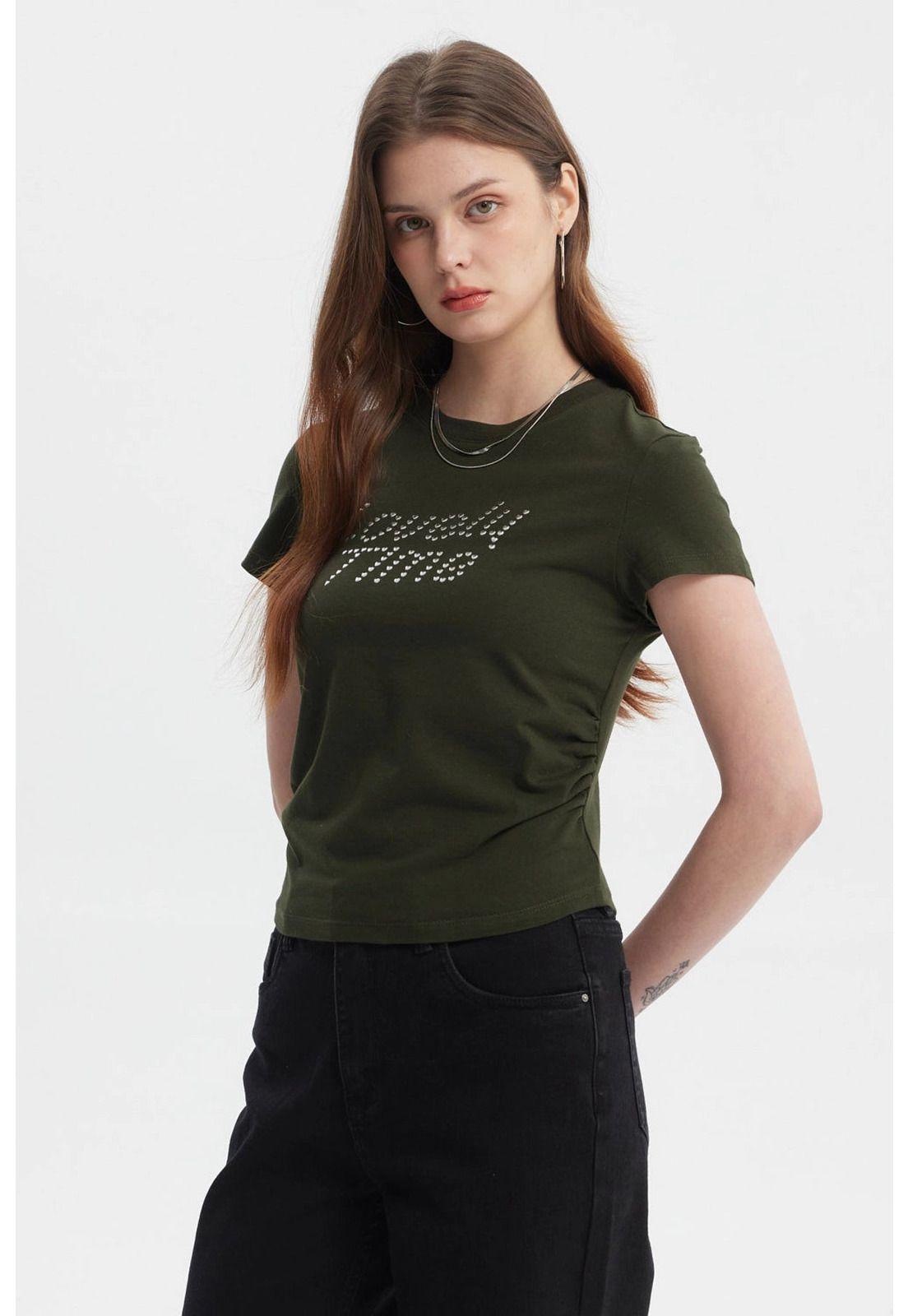 Polera Mujer Ajustado Verde-2