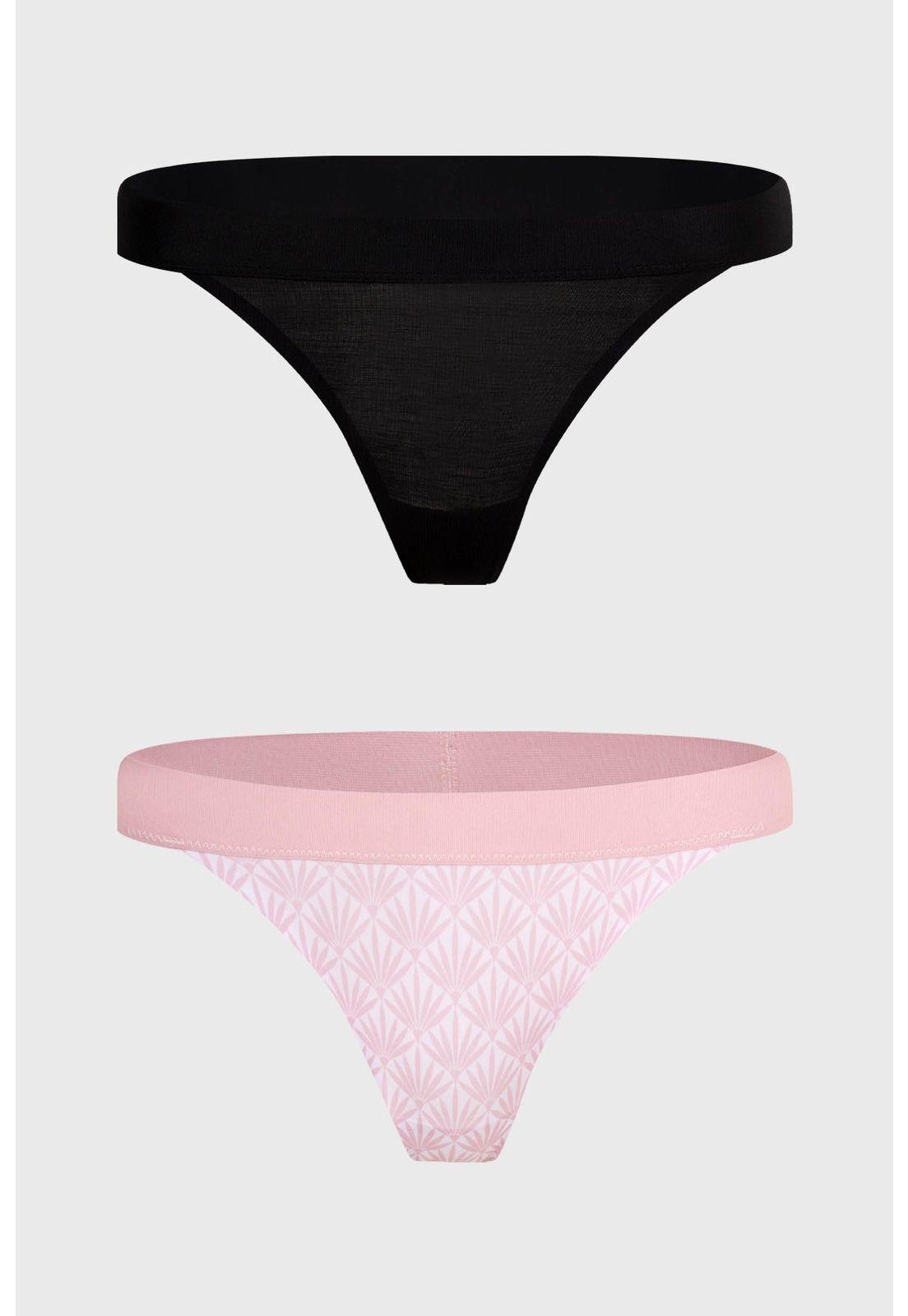 Calzón Mujer Colaless Estampado Palo Rosa-0